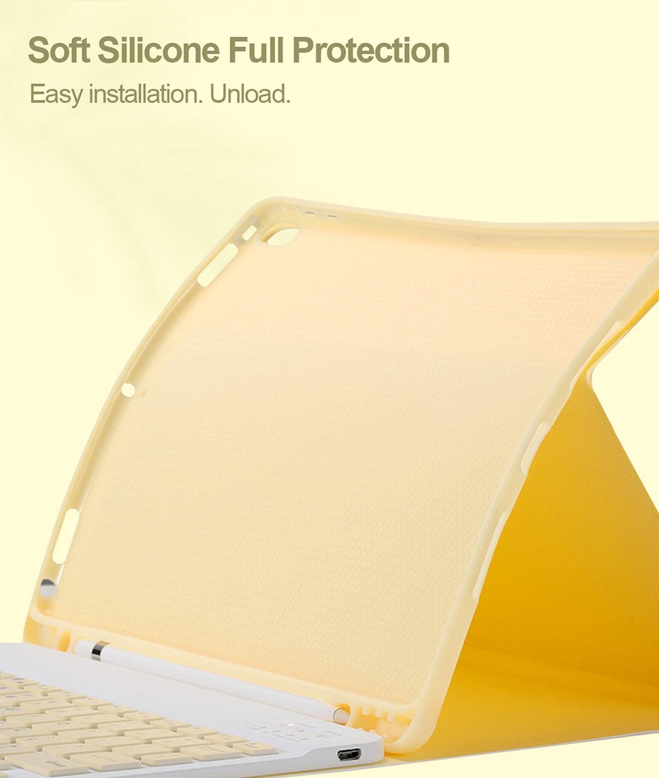 iPad Pro 9.7 Keyboard Case with Backlit & Pen Holder - Detachable Bluetooth Keyboard for Work & Study
