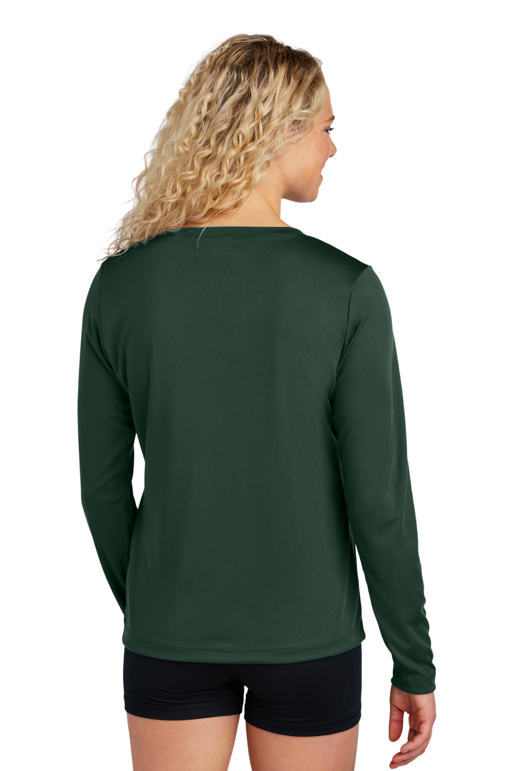 Women's V-Neck Workout Tops - Long Sleeve Gym Shirts for Fitness & Yoga