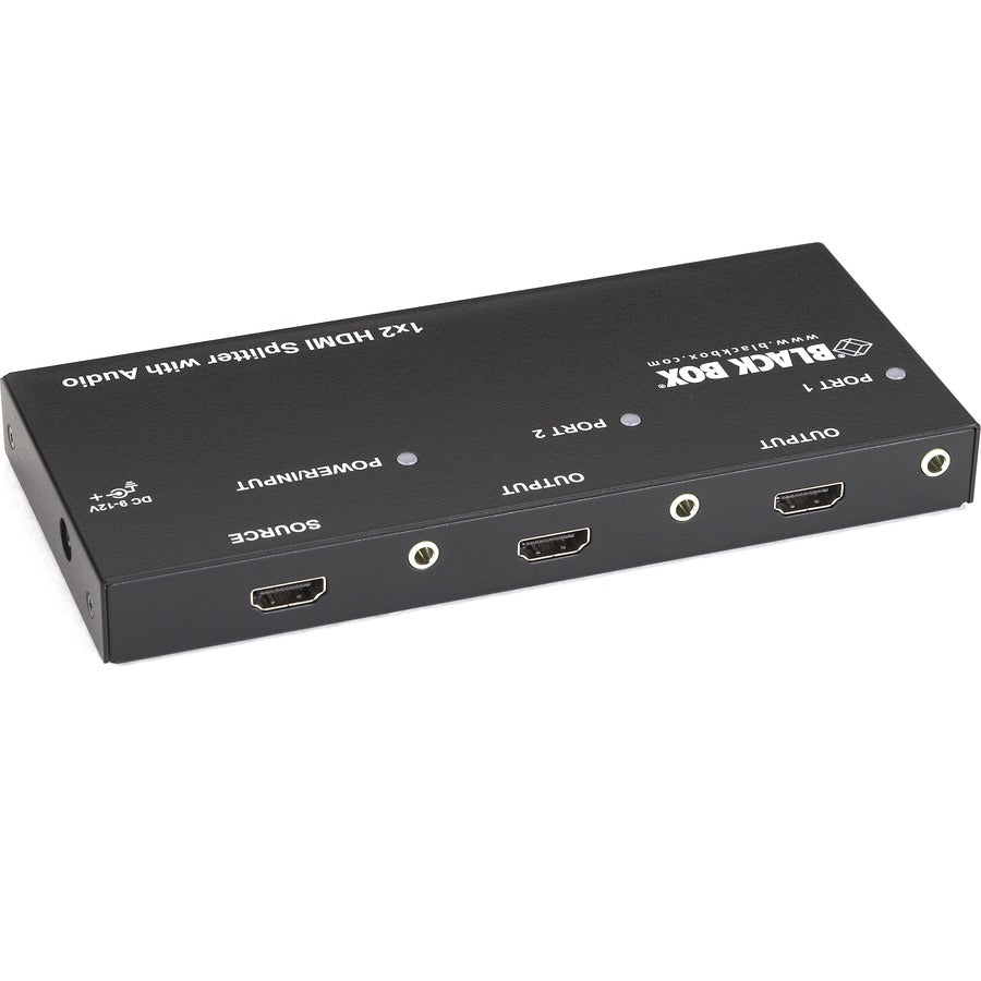 1 X 2 HDMI Splitter with Audio - 4K 60Hz HDMI Duplicator for Dual Monitor Display | Perfect for Home Theater, Gaming & Conference Room Setup