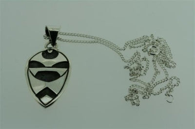 Stylish Shield Pendant Necklace with 55cm Link Chain - Perfect for Everyday Wear, Gifts & Jewelry Collection