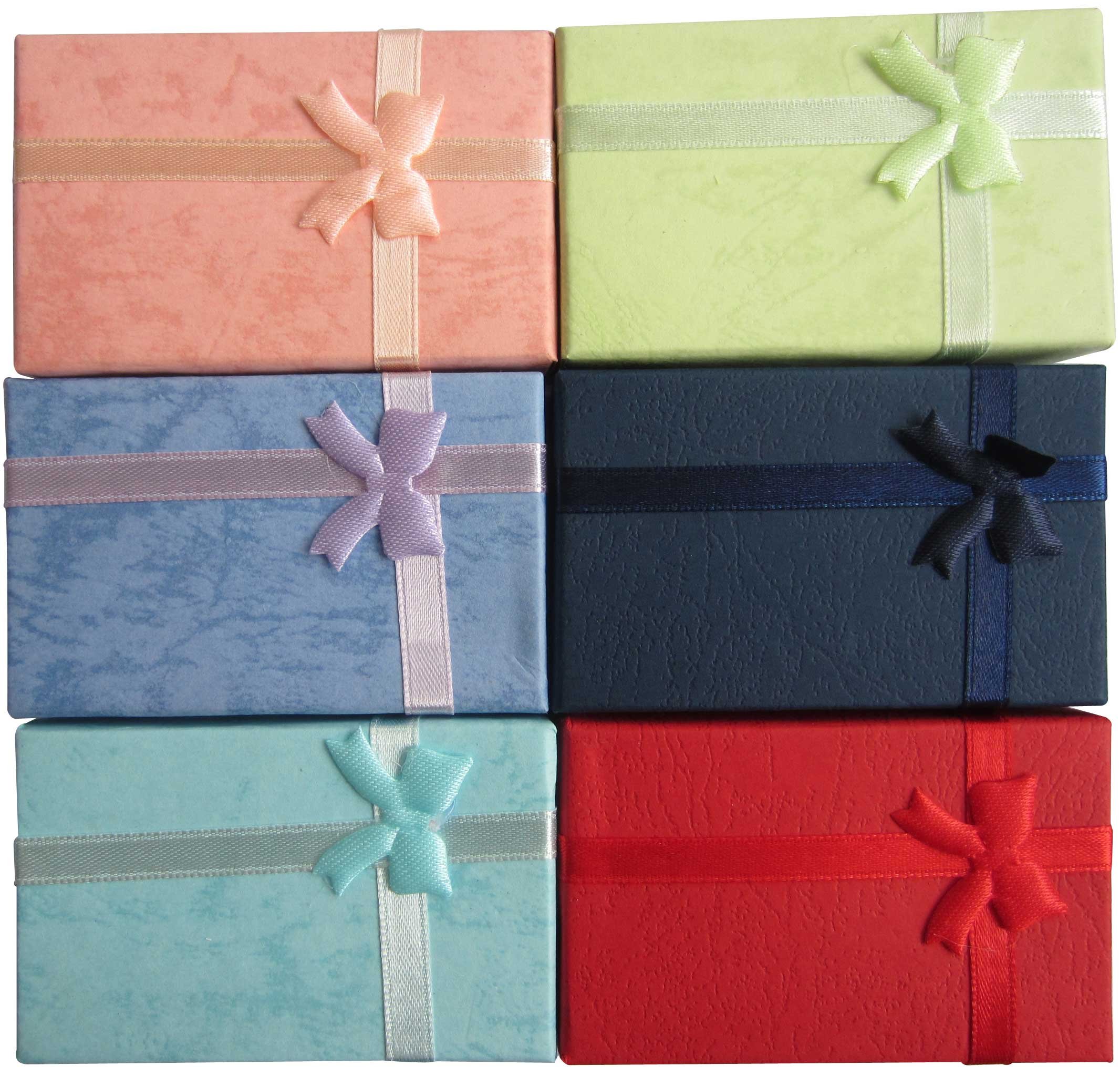 LeBeila 12pcs Jewelry Gift Boxes Set - Premium Paper Display Box for Rings, Necklaces, Earrings, Bracelets & Watches - Elegant Mix Color Packaging for Jewelry Stores, Wedding Gifts & Retail Display