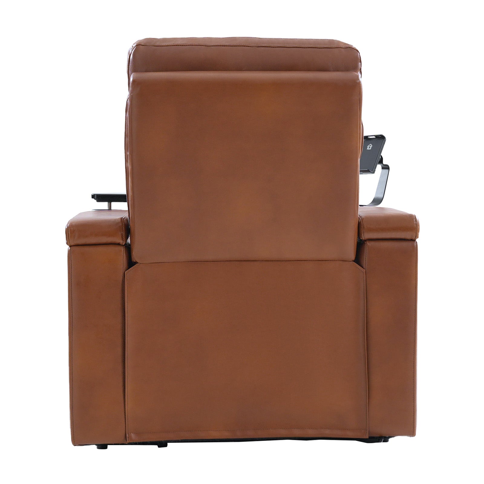 Iliana Electric Genuine Leather Recliner Chair with Side Table & Phone Holder - Power Lift Reclining Sofa for Living Room, Home Theater & Office Comfort