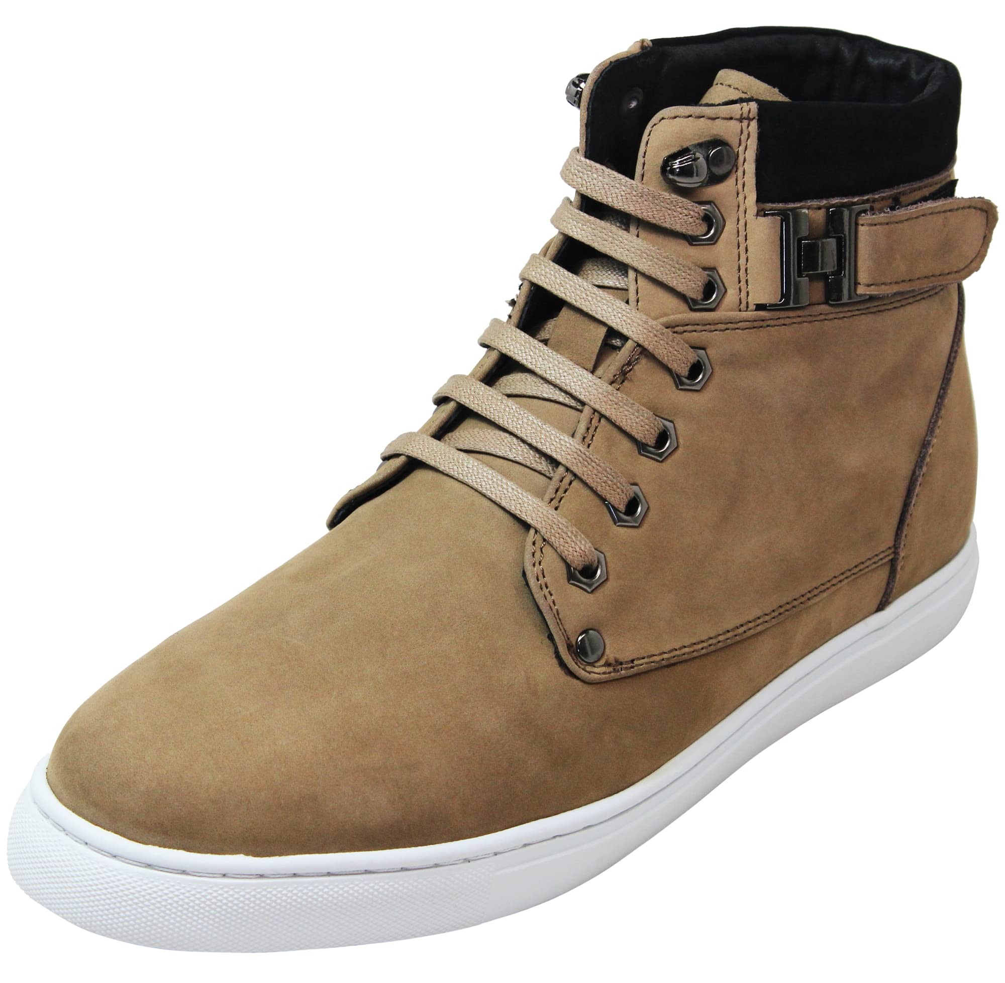 CALTO Men's Invisible Elevator Shoes - 2.6