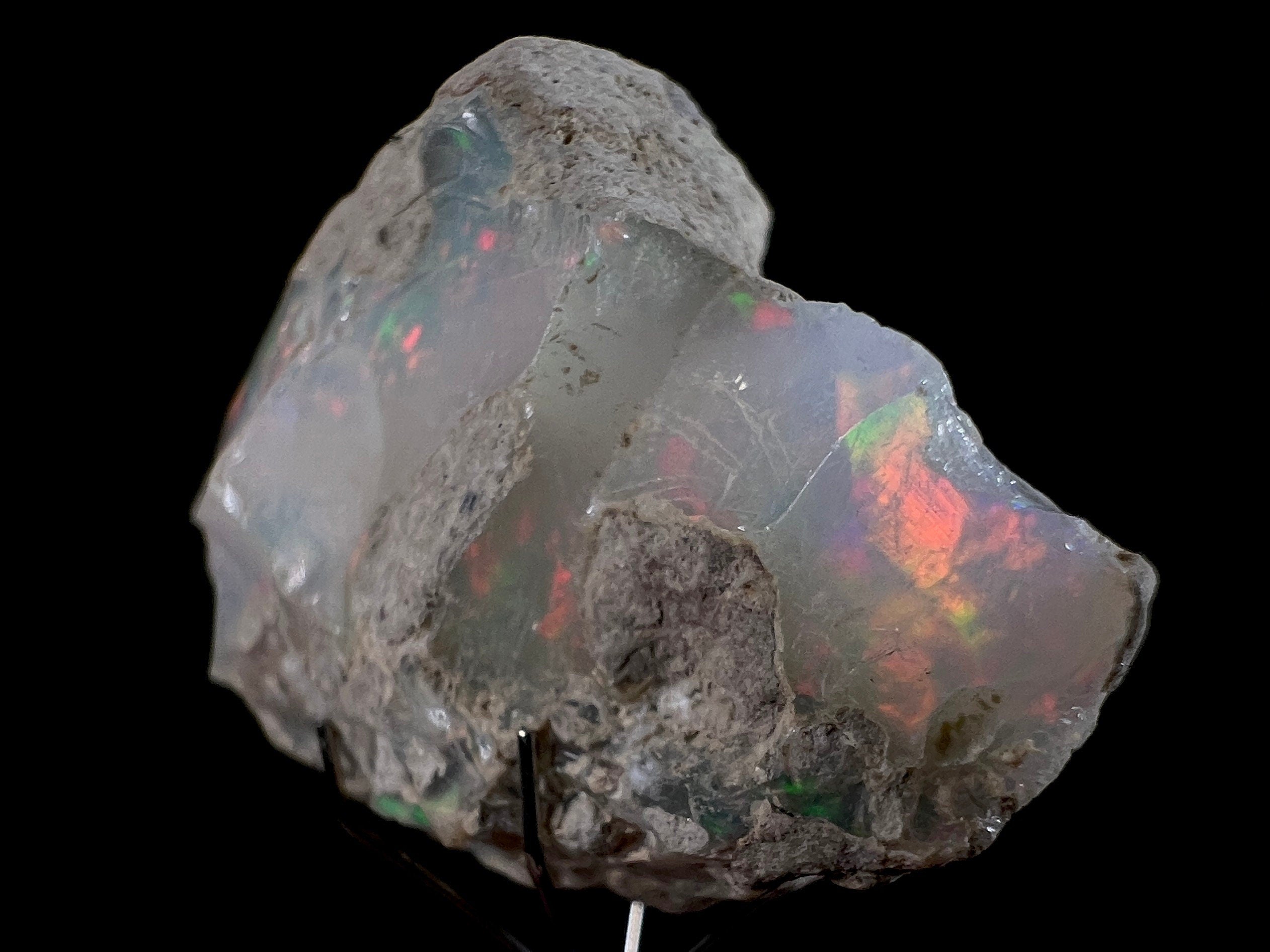 Premium 4A Welo Opal Raw Crystal - Certified Cutting Grade Gemstone for Jewelry Making | Ideal for Rings, Necklaces & DIY Craft Projects