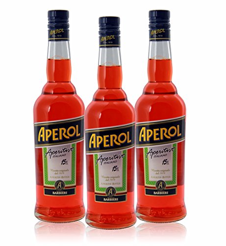 Aperol Italian Aperitif - 3 Bottle Pack | Perfect for Spritz Cocktails, Summer Parties & Outdoor Gatherings