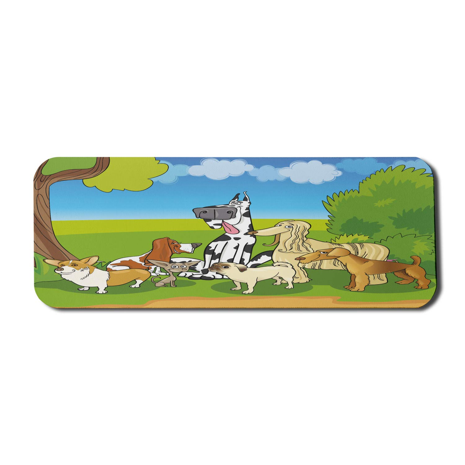 Ambesonne Dog Lovers Computer Mouse Pad - Large 31