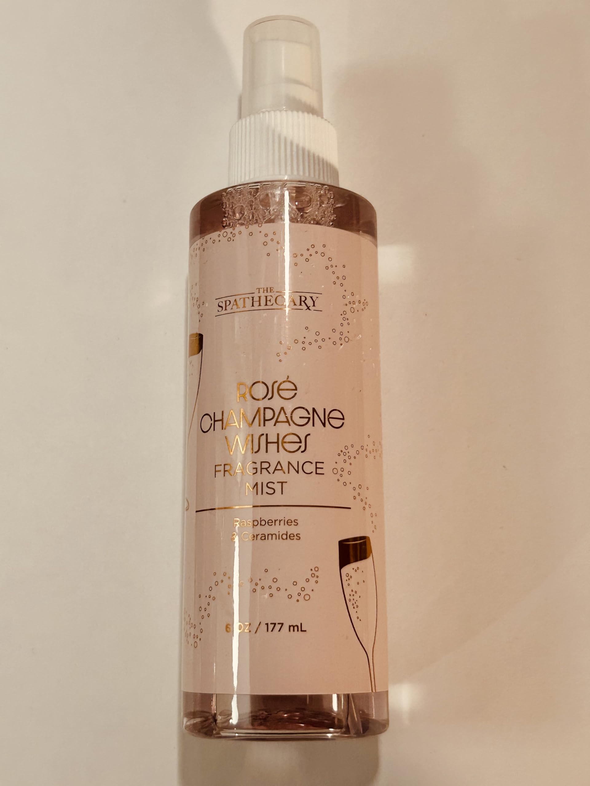 Rose Champagne Fragrance Body Mist - 6 oz Floral Perfume Spray for Women | Lightweight, Long-Lasting Scent for Daily Use, Date Nights & Special Occasions
