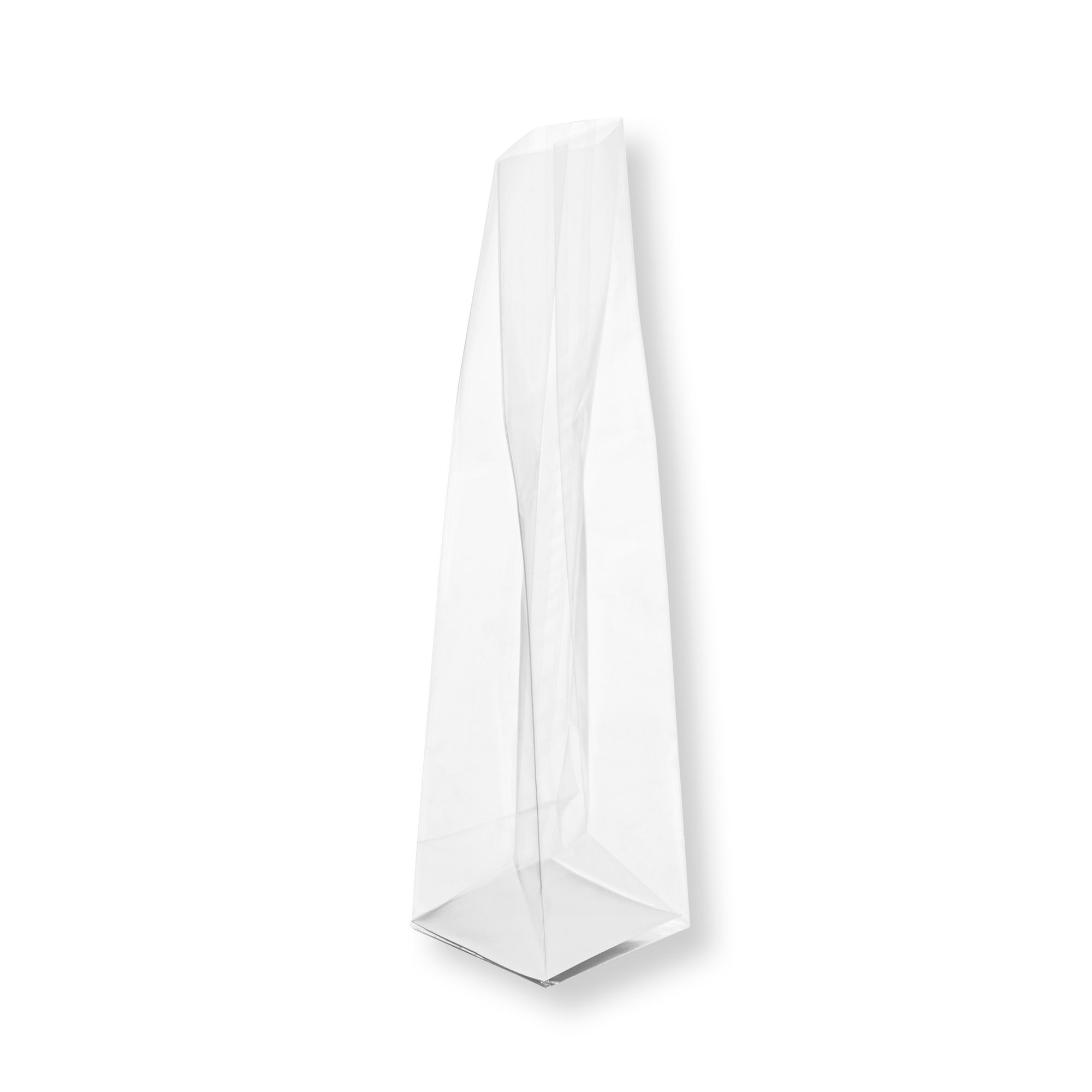 Clear Plastic Gusset Bags with Flat Bottom - 2