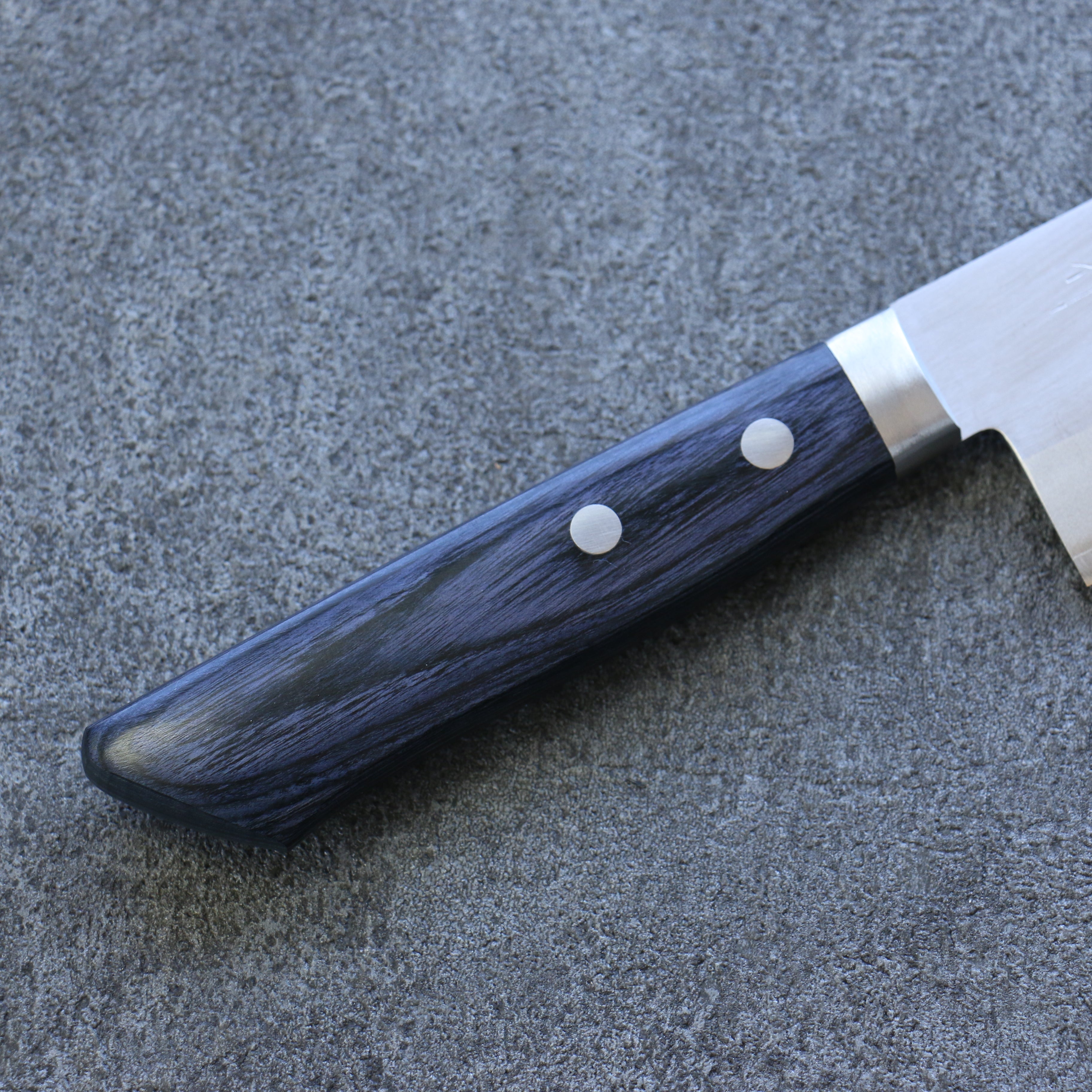 Premium Kunihira VG1 Migaki Finished Usuba Knife 165mm - Japanese Chef Knife with Navy Blue Pakka Wood Handle - Perfect for Sushi, Vegetables & Precision Cutting