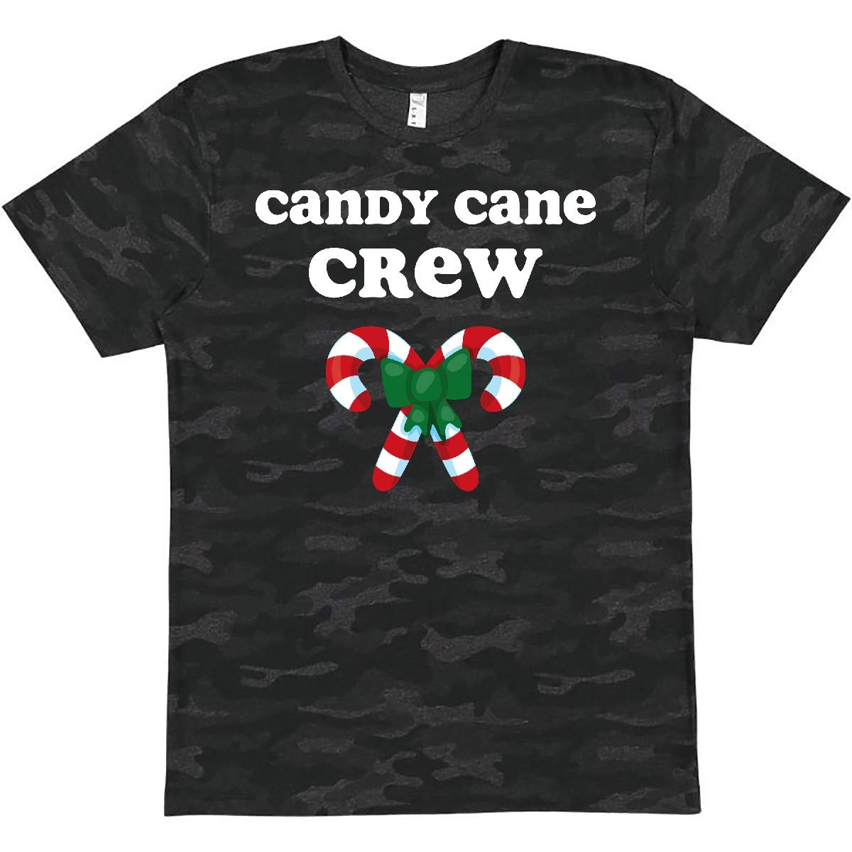 Inktastic Candy Cane Crew Neck Christmas T-Shirt for Women & Men - Holiday Party, Family Gathering, Gift Giving