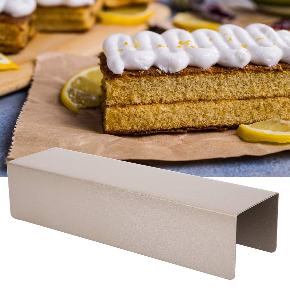 Non-Stick Carbon Steel Rectangle Cookie Mold - U Shape Baking Pan for Cookies, Cake, Bread & Baguette - Perfect for Home Kitchen Baking & Party Desserts