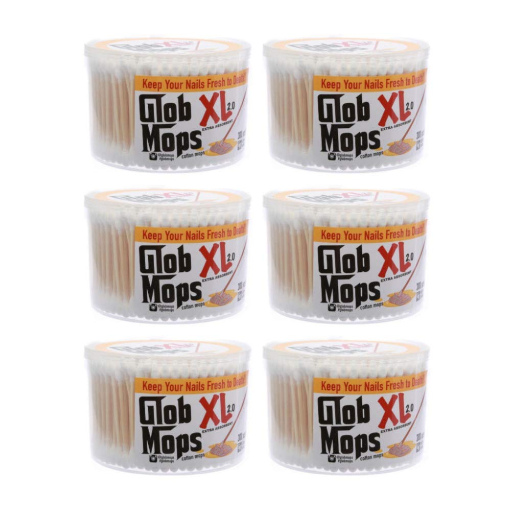 Glob Mops XL - 6 Pack Heavy Duty Microfiber Mop Refills for Deep Cleaning Floors, Kitchens & Bathrooms - Ultra Absorbent & Reusable
