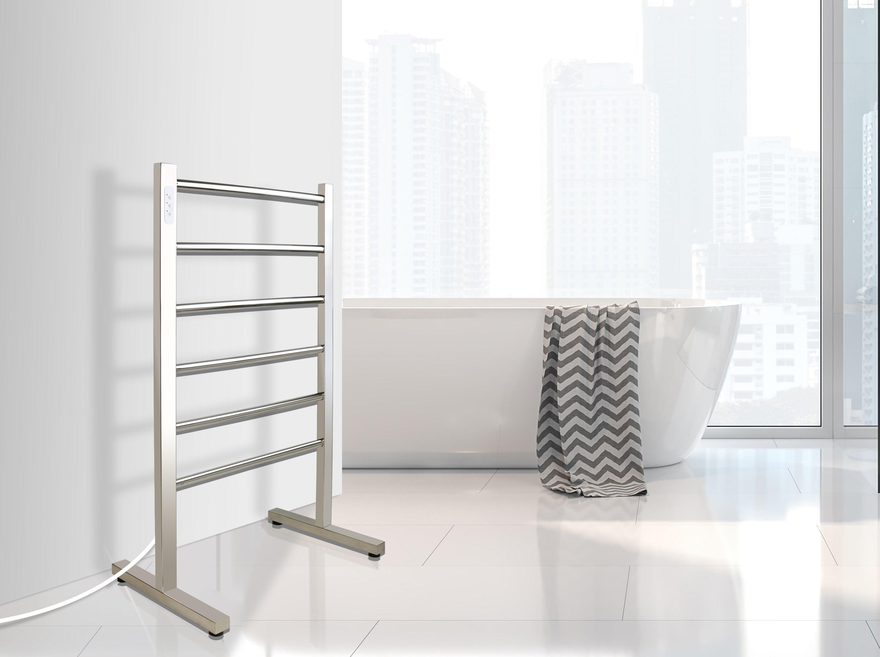 WarmlyYours Ibiza TWS5 IBZ06PP Freestanding Plug-in Electric Towel Warmer Heater - 21.85