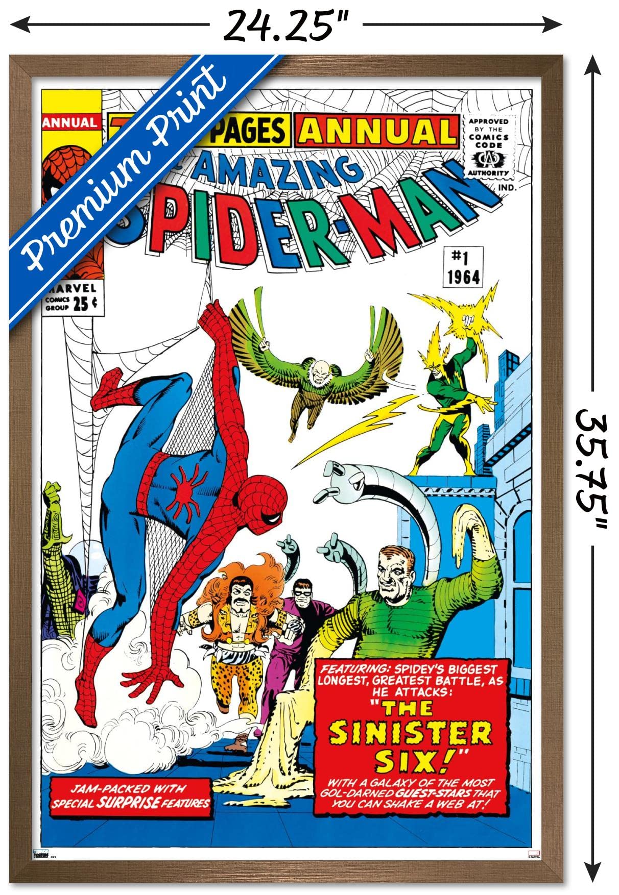 Marvel Comics The Sinister Six - Amazing Spider-Man Annual #1 Wall Poster 34