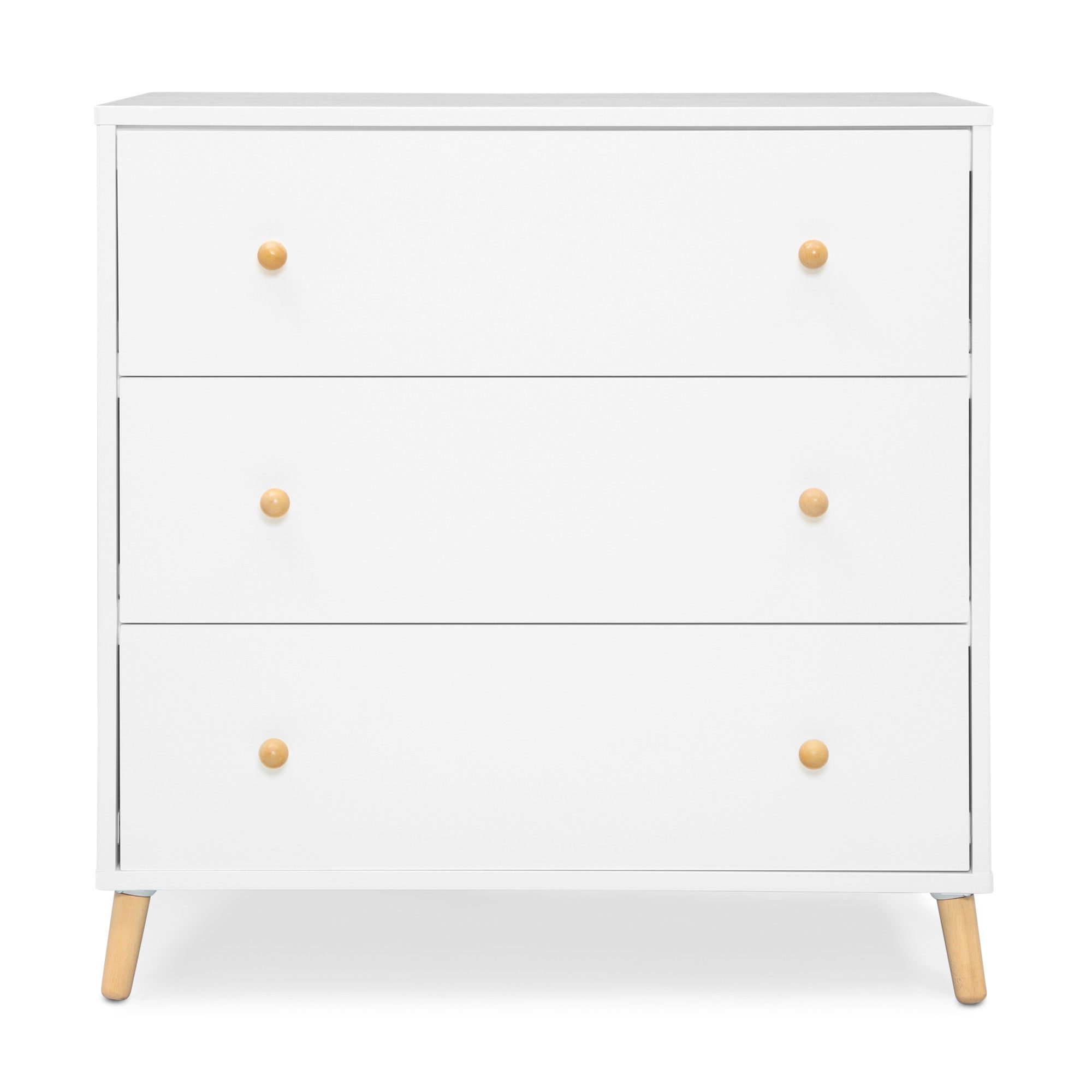 Essex 3-Drawer Wooden Dresser with Interlocking Drawers - Sturdy Bedroom Storage for Clothes and Accessories | Perfect for Master Bedroom, Guest Room or Dorm Organization