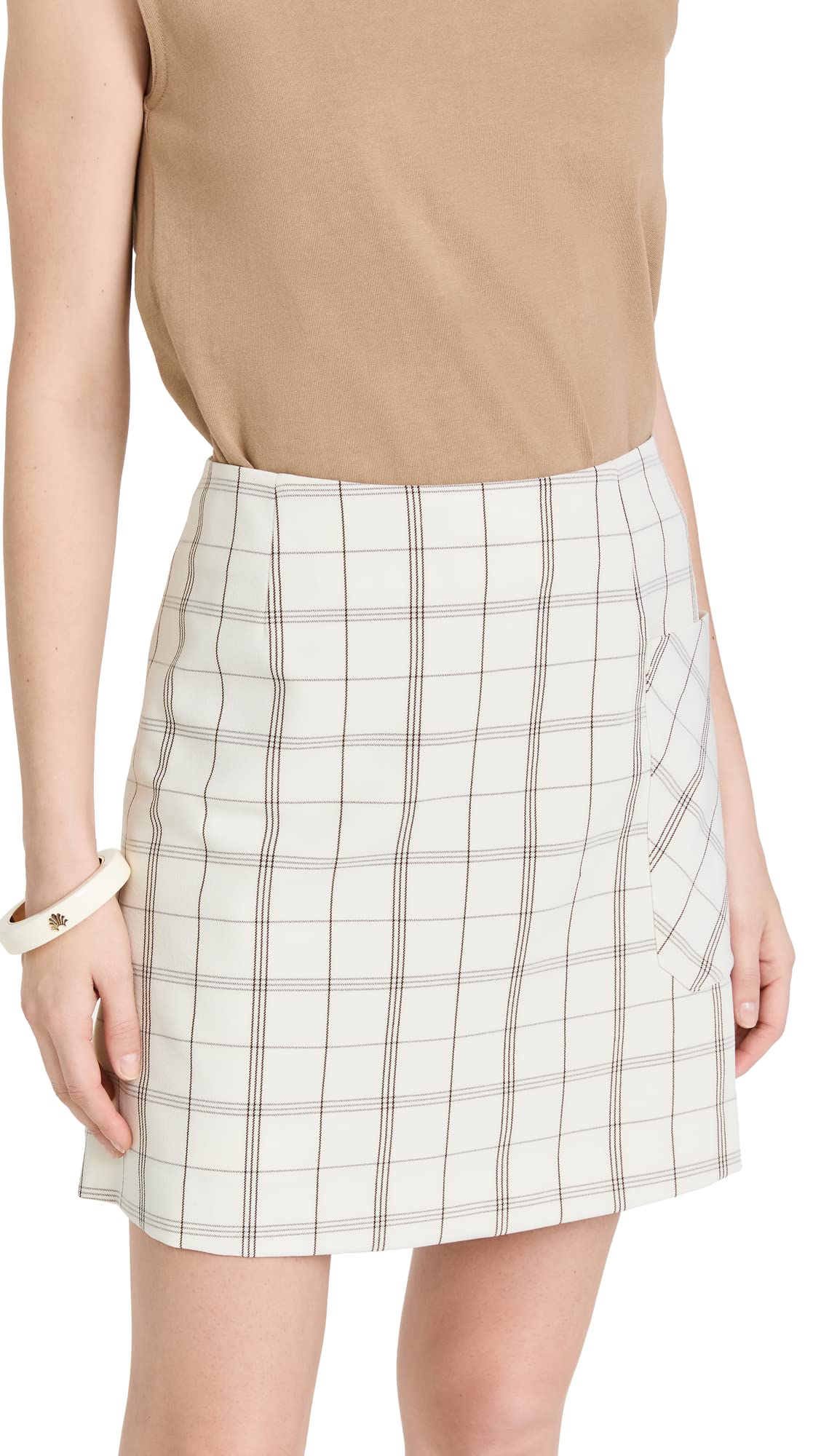Tory Sport Women's Yarn-Dyed Twill Club Skirt - Classic A-Line Tennis Skirt for Golf, Running & Casual Wear
