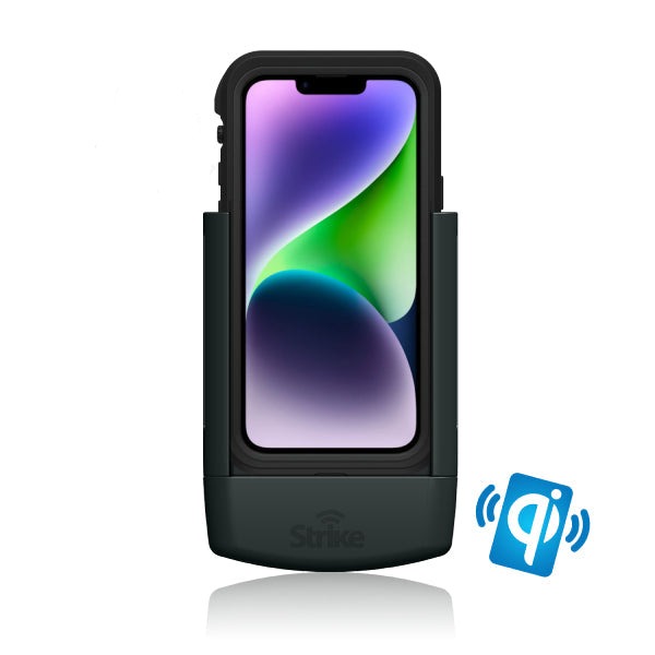 iPhone 14 Plus Wireless Charging Car Mount - Compatible with OtterBox Fre Case, Hands-Free Charging Holder for Safe Driving & Commuting
