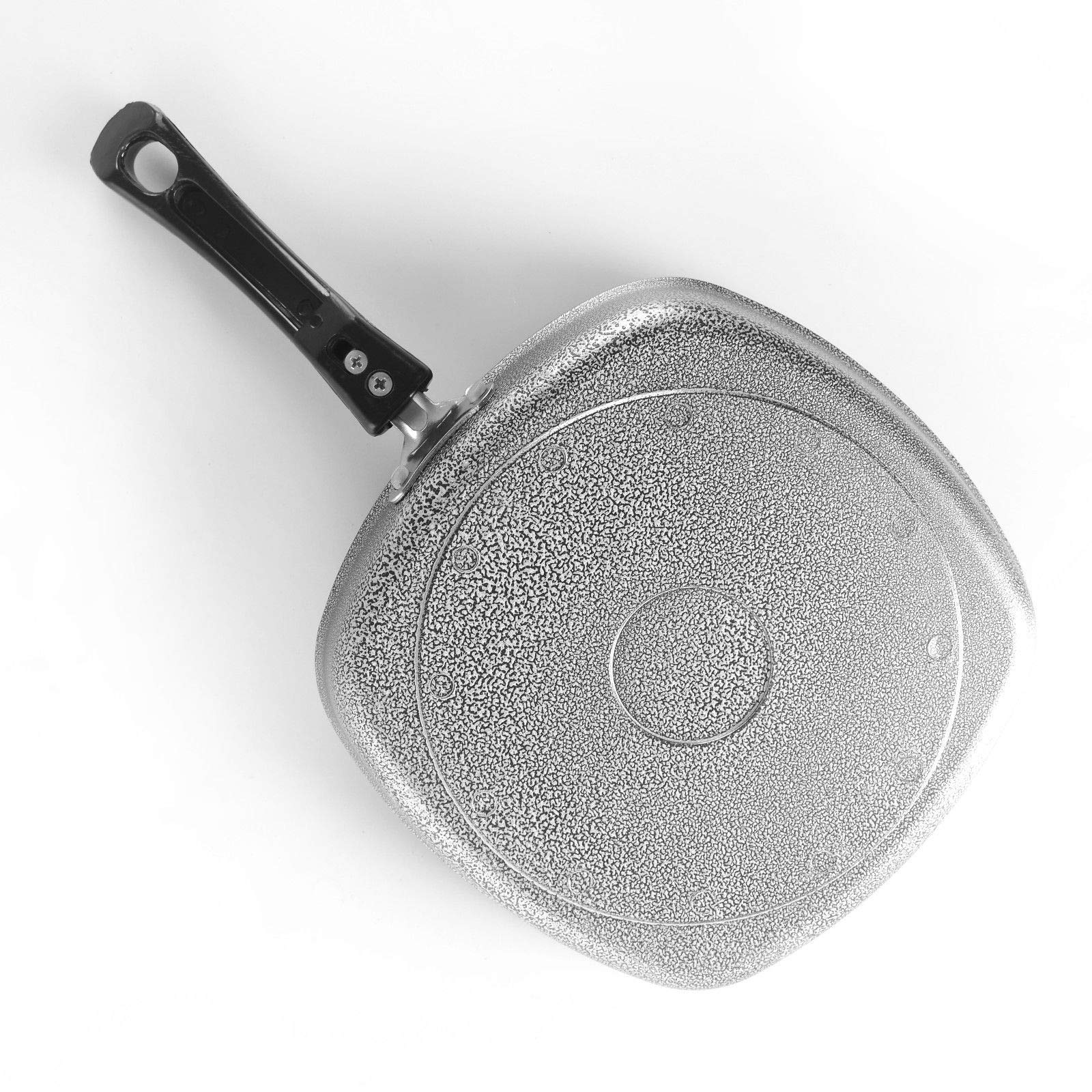 Nonstick 9-Inch Square Grill Pan for Gas Stove - Perfect for Grilling Steak, Fish, Vegetables & More - Indoor/Outdoor Use - Ideal for BBQ, Camping & Home Cooking
