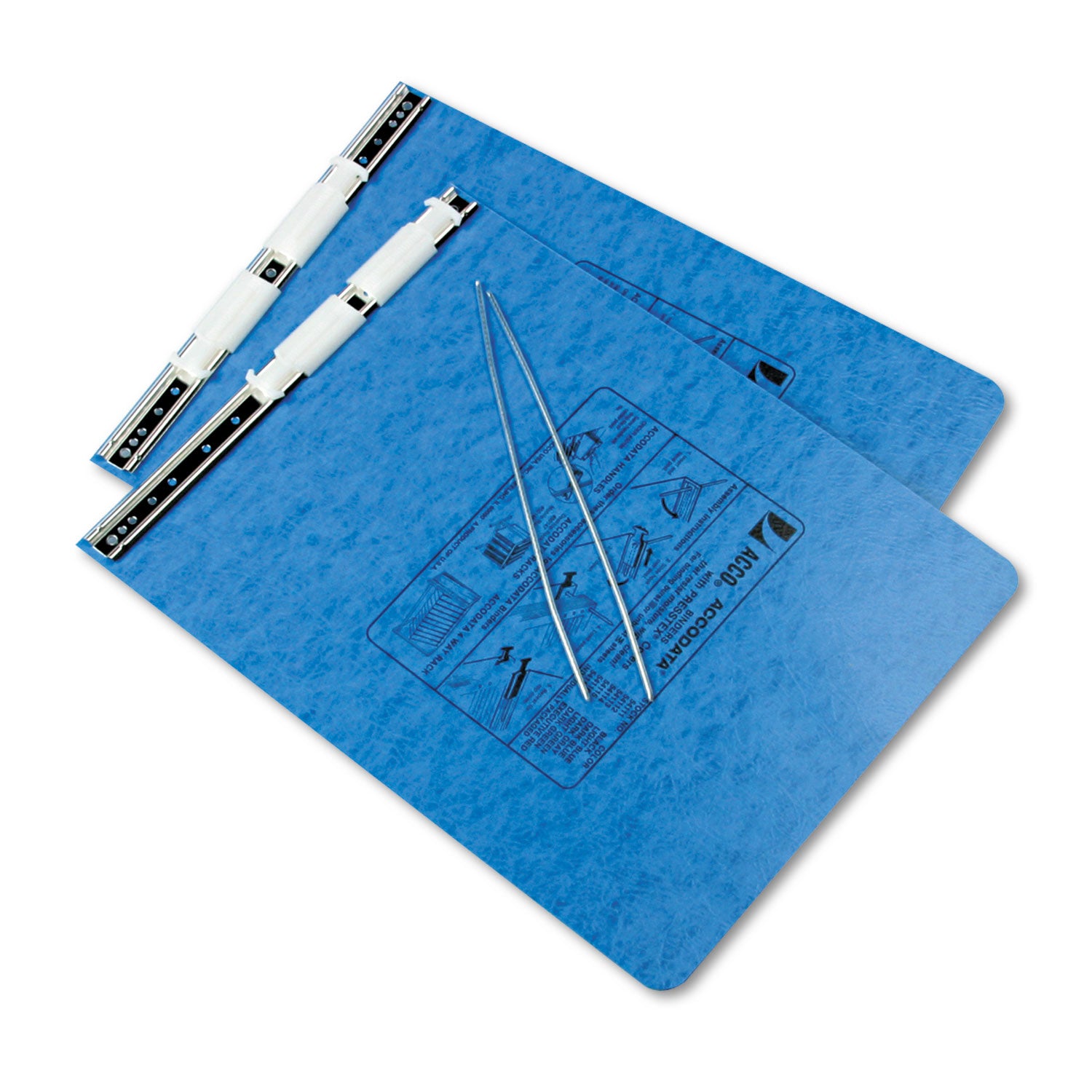 ACCO Presstex 2-Post Binder Covers with Storage Hooks - 6 Capacity, 9.5