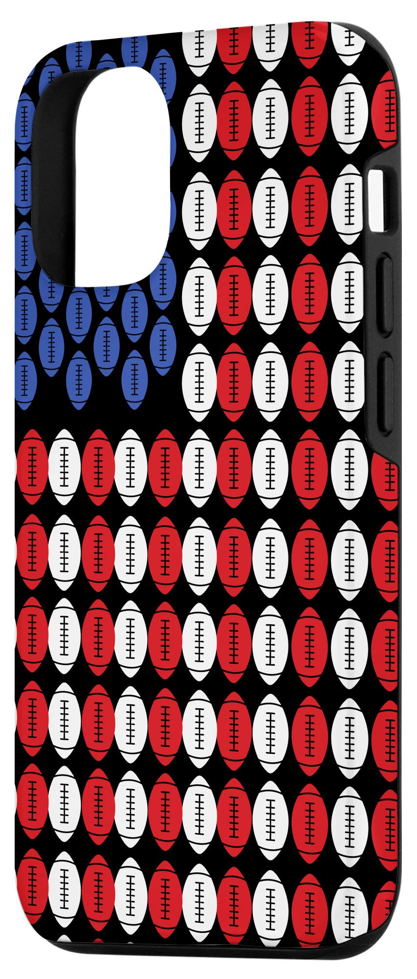 iPhone 12/12 Pro Case - Patriotic American Flag Design for Football & Rugby Fans | Durable Protective Phone Cover for Sports Enthusiasts | Perfect Gift for Game Day & Outdoor Activities