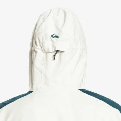 Quiksilver Snow Radicalo Blue & White Snowboard Jacket – Waterproof & Insulated for Winter Sports & Outdoor Adventures