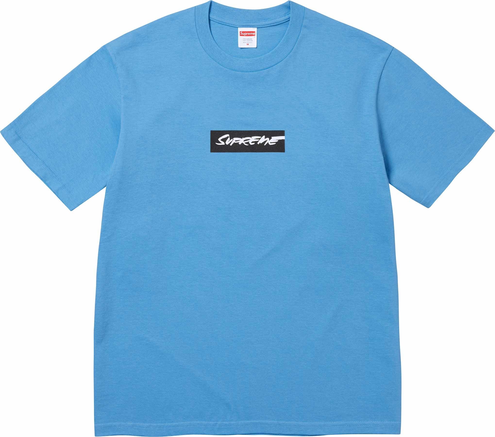 Supreme Futura Box Logo T-Shirt - Blue Streetwear Graphic Tee for Men & Women - Casual Wear, Hip Hop Fashion, Urban Style