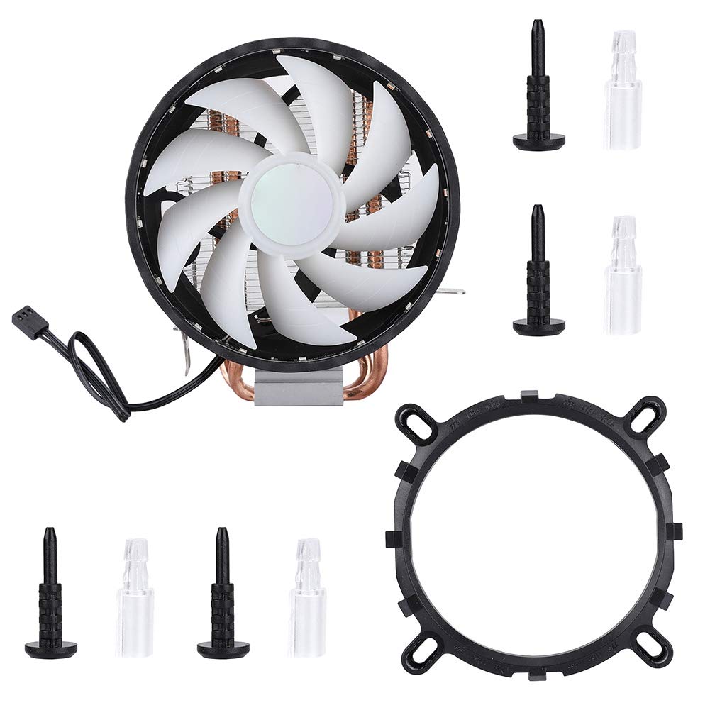 LZKW U-Shaped Heat Pipe CPU Cooler - Dual Copper Tube Computer Cooling Fan for Intel/AMD Processors | Efficient PC Cooling Solution for Gaming & Workstations