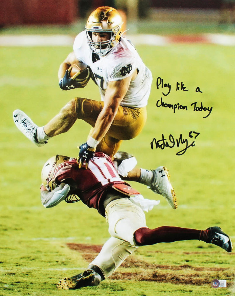 Michael Mayer Signed Notre Dame 16x20 Photo with 