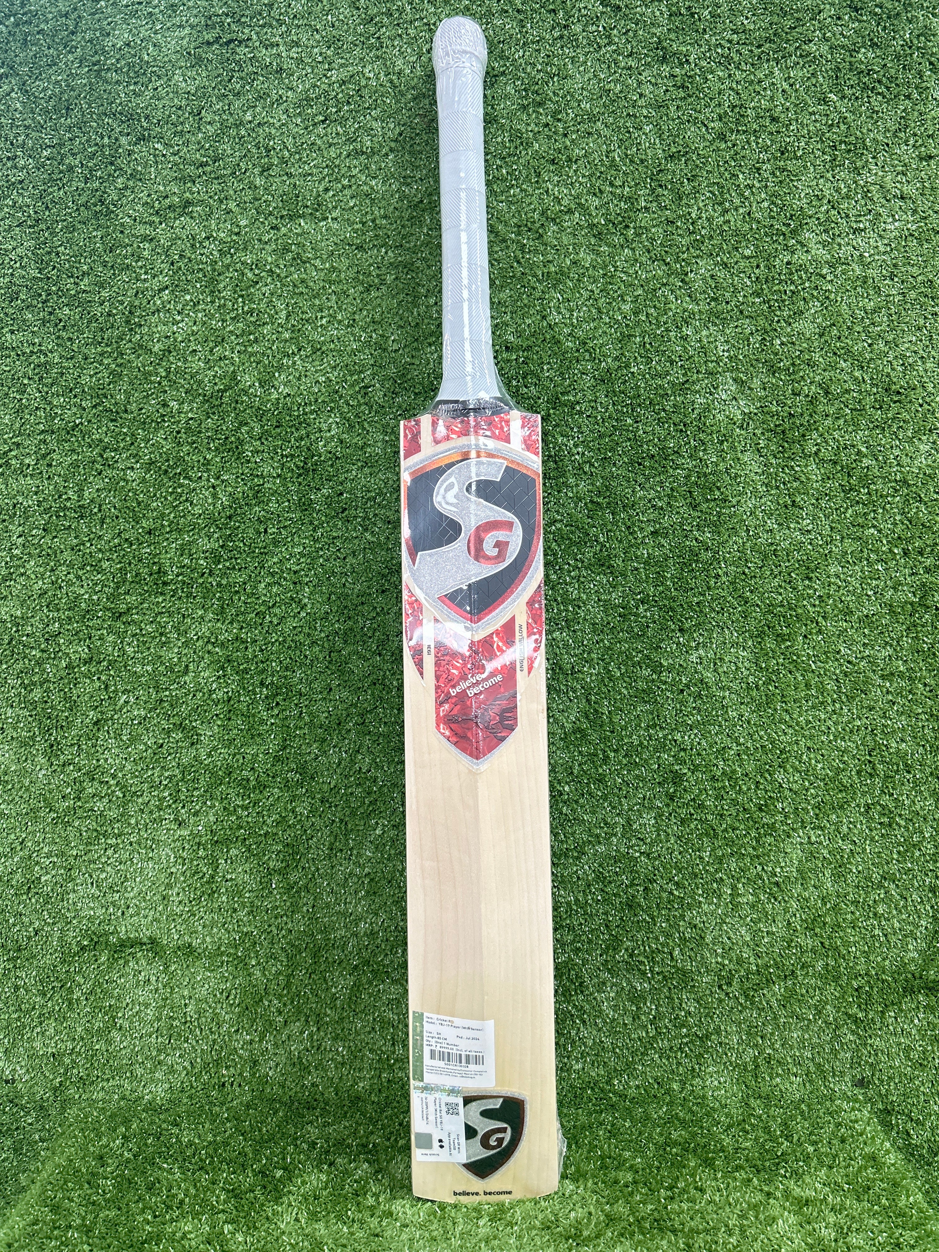 Premium SG YBJ 19 English Willow Cricket Bat - Professional Grade for Yashasvi Jaiswal Fans | Perfect for Matches, Training & Club Play | High-Performance Cricket Equipment