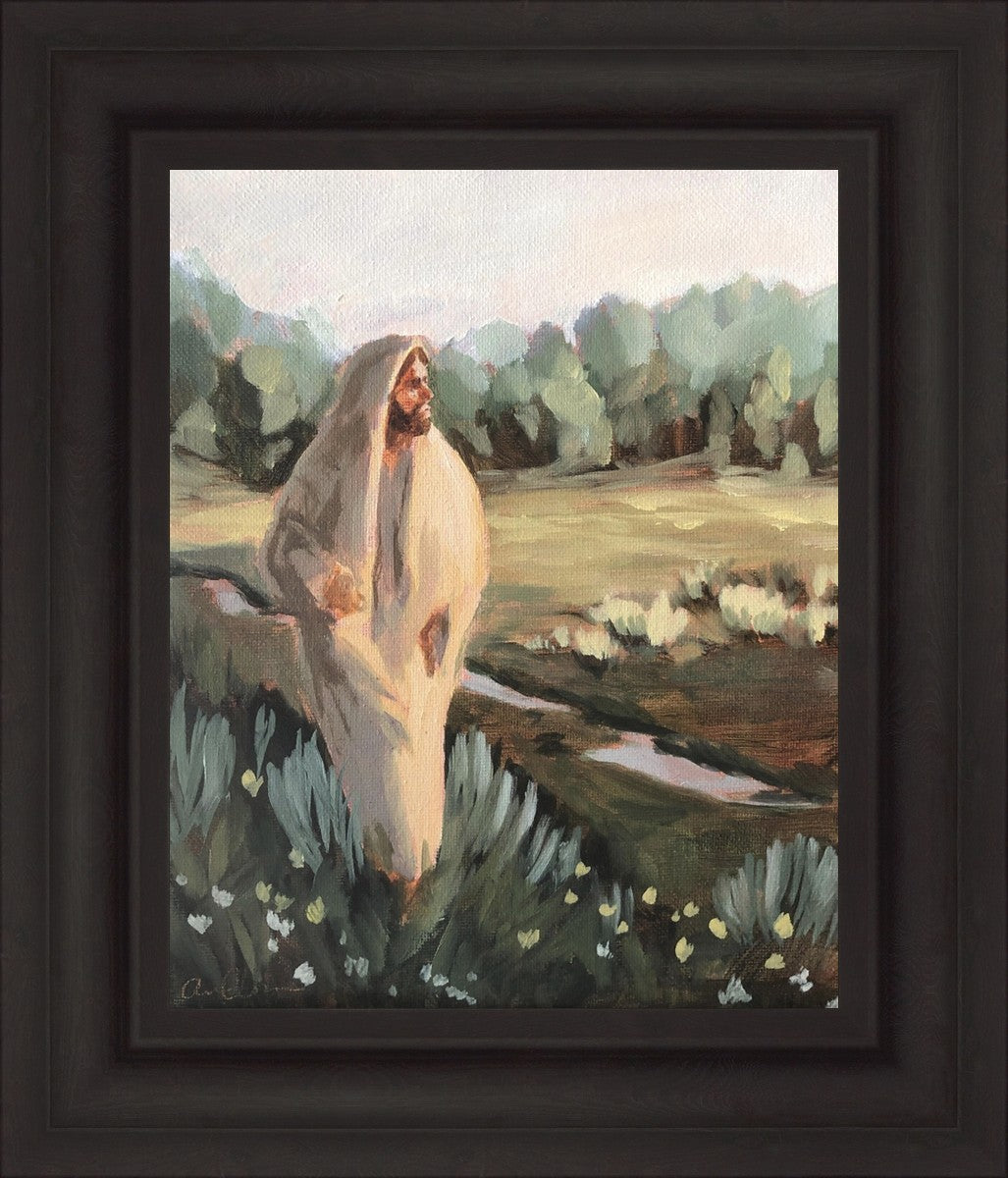 Be Thou Humble by Amber Whitworth - Inspirational Christian Wall Art for Home & Office Decor - Perfect for Living Room, Bedroom, or Gift