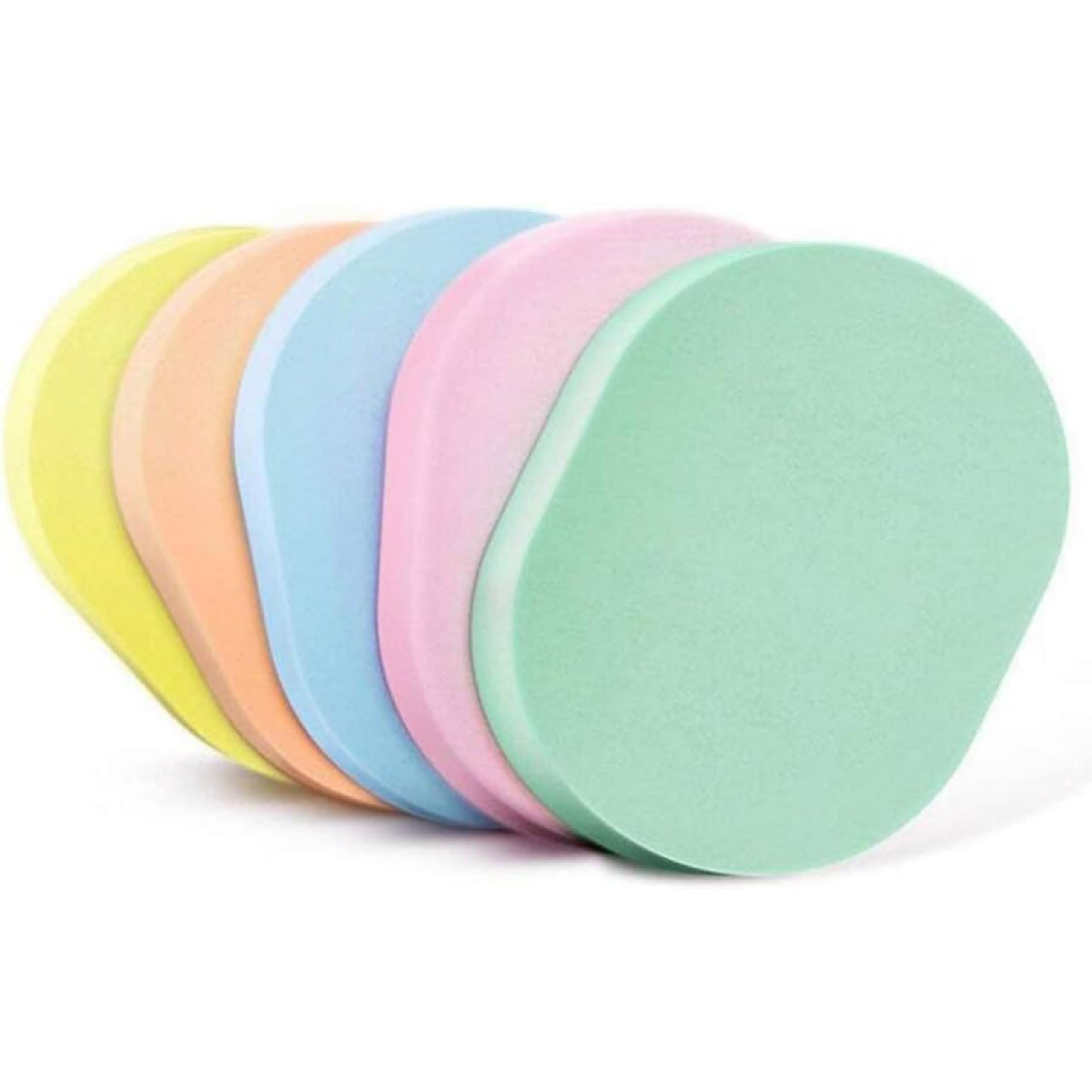 RIXTEC 4-Pack Assorted Color Face Cleansing Sponge Puff - Gentle Exfoliating & Deep Cleansing Makeup Remover Pad for Daily Skincare & Travel