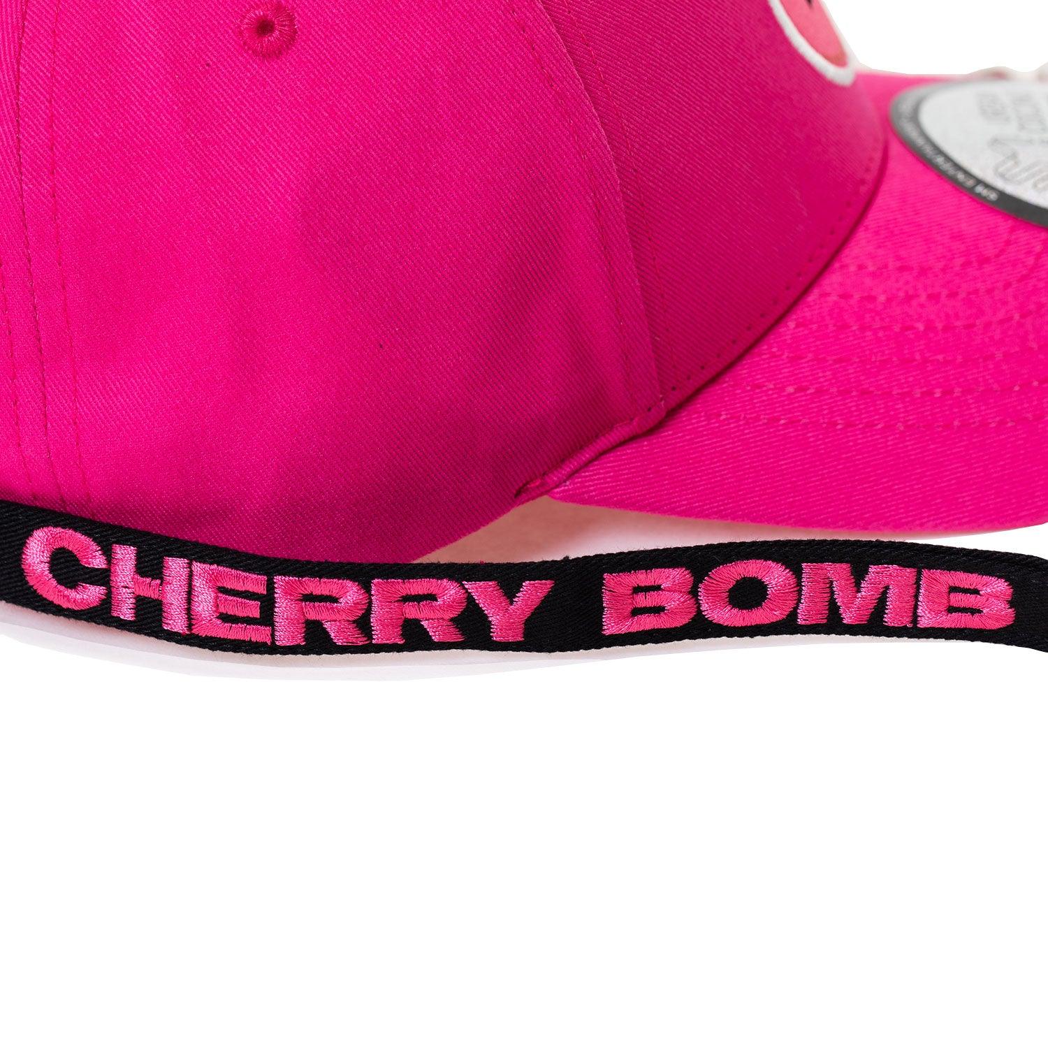 NCT 127 Cherry Bomb Dad Hat with Adjustable Long Strap & Metal Rings - Kpop Merchandise for Concerts, Fan Meetings & Streetwear Fashion