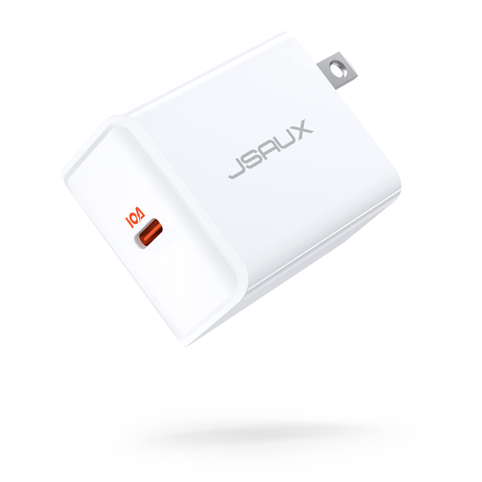 JSAUX 25W USB-C Wall Charger, Super Fast Charging PD Type C Adapter - Compatible with Samsung Galaxy S22/S21/S20/Note20, iPhone 13 Pro, Pixel, Z Flip & More - White | Fast Charge Your Phone at Home, Office or Travel