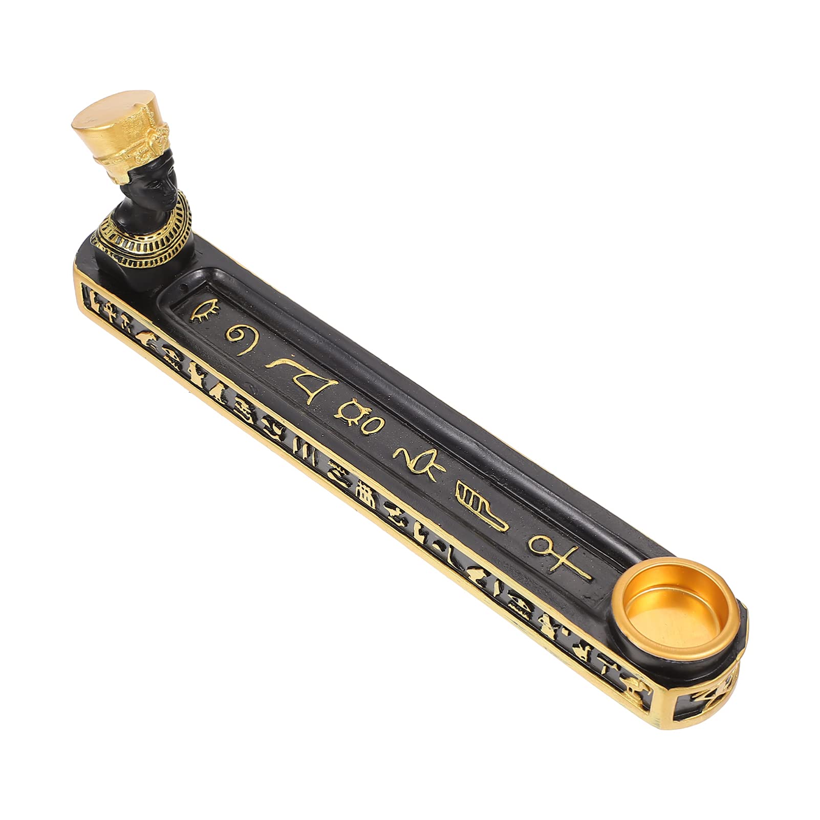 Egyptian Anubis Resin Incense Stick Holder - Aromatherapy Burner & Feng Shui Table Centerpiece for Home Decor, Meditation, and Spiritual Relaxation