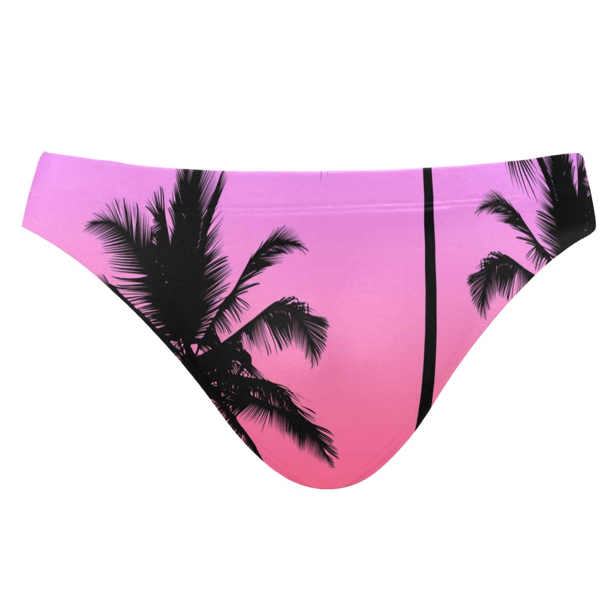 Stylish Men's Swim Trunks with Palm Tree Print - Quick Dry Swimwear for Summer Beach & Pool - Comfortable Bikini Briefs for Swimming, Vacation & Water Sports