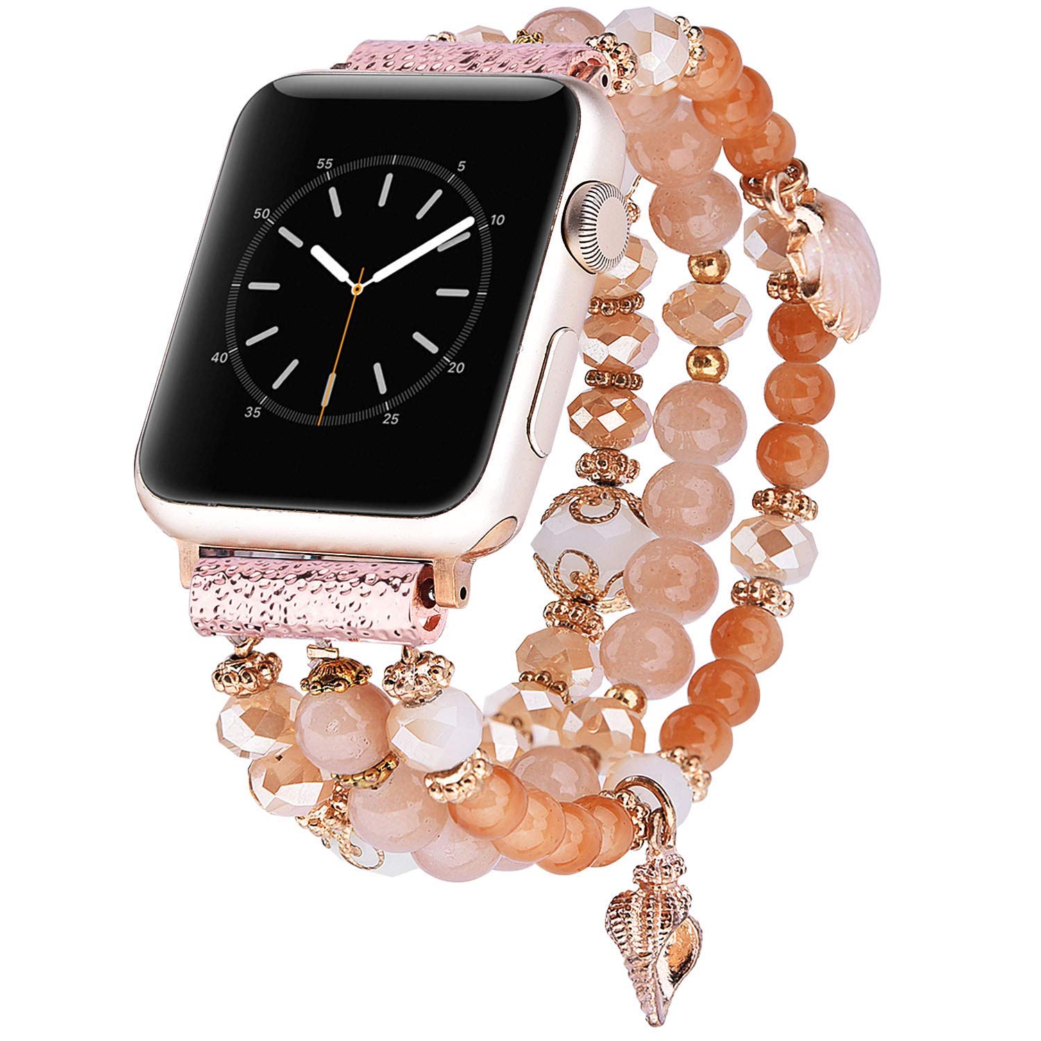 Fashionable Apple Watch Bands for Women - Compatible with Apple Watch Series Ultra/8/7/6/5/4/3/2/1 & SE (38/40/41mm, 42/44/45/49mm) - Stylish iWatch Straps for Workout, Office & Everyday Wear