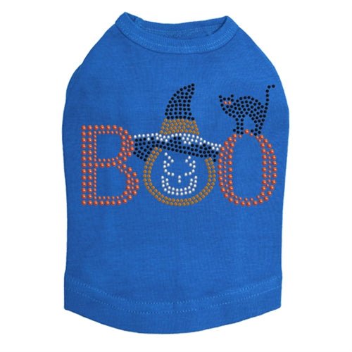 Stylish Boo Hat & Cat Rhinestone Tank Top for Women - Multiple Colors - Perfect for Halloween, Cosplay & Casual Wear