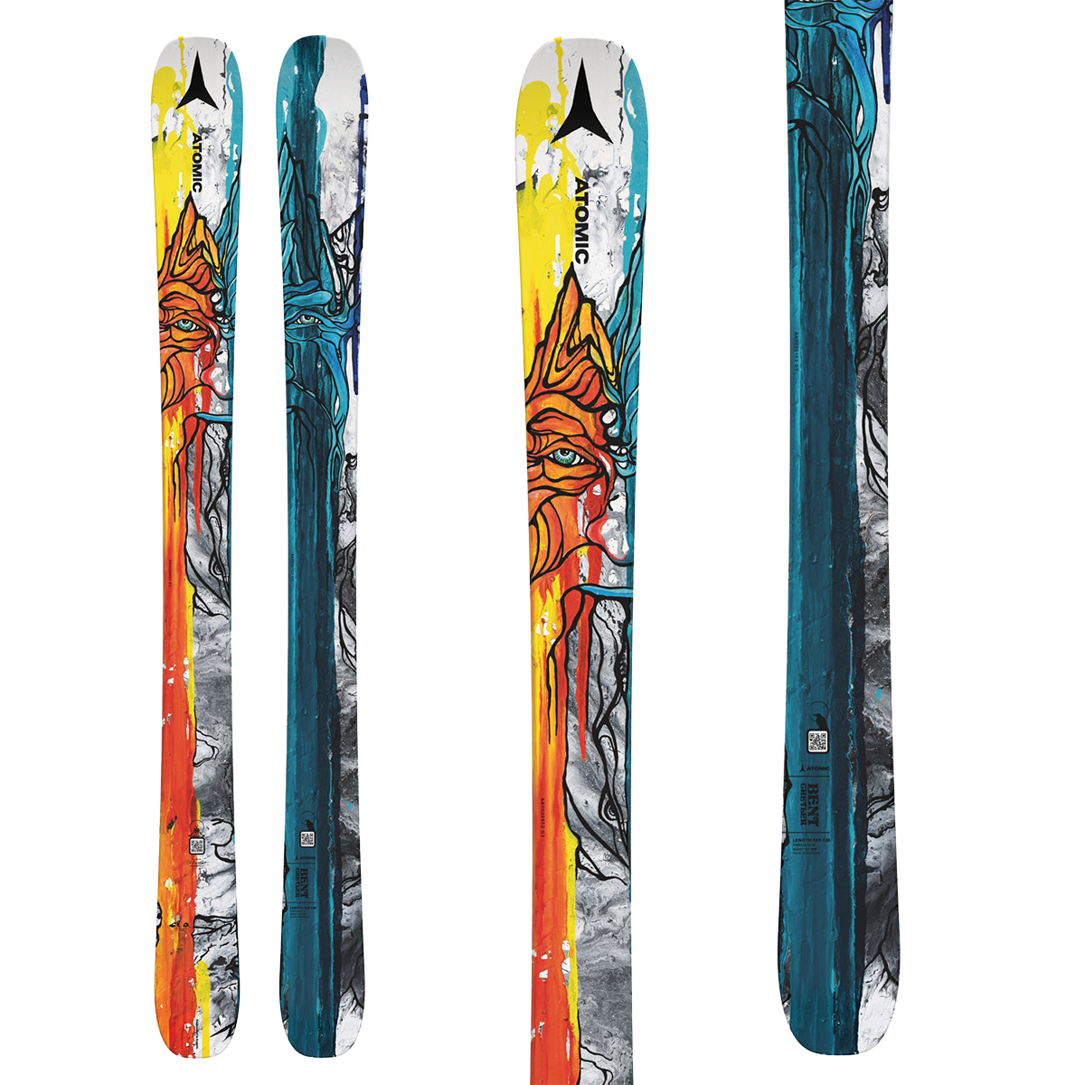 Bent Chetler Mini Skis - All-Mountain Freestyle Skis for Men & Women | Perfect for Powder, Park & Backcountry Skiing | Lightweight & Durable Design for Ultimate Performance