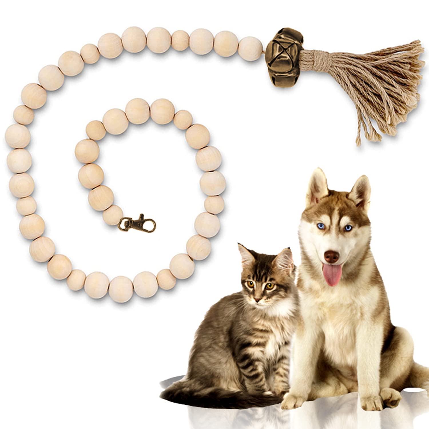 Dog Doorbell for Potty Training - Pet Training Bell to Signal When Your Dog Needs to Go Outside - Boho Style Puppy Door Bell for Easy Housebreaking (Perfect for Apartments, Homes & Indoor/Outdoor Training)