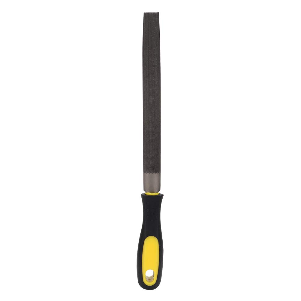 8in 200mm Steel Needle File Set - Fine Teeth Round, Semicircle & Flat Files with Handle for Sharpening, Shaping & Metalworking - Ideal for DIY, Jewelry Making & Woodworking Projects