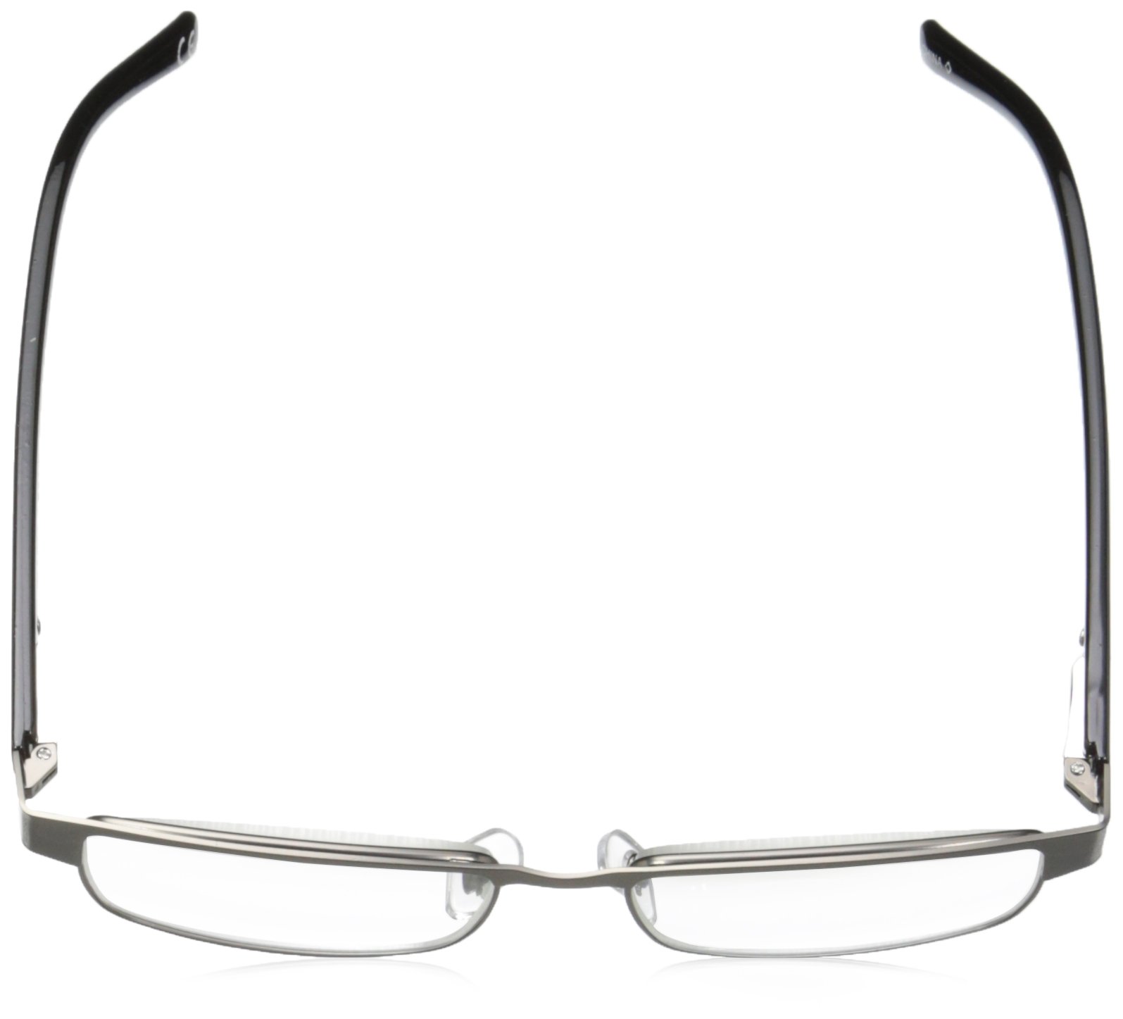 Foster Grant Men's Lorenzo Square Reading Glasses +1.50 to +4.00 Strength – Classic Rectangular Frame for Reading, Computer & Office Use