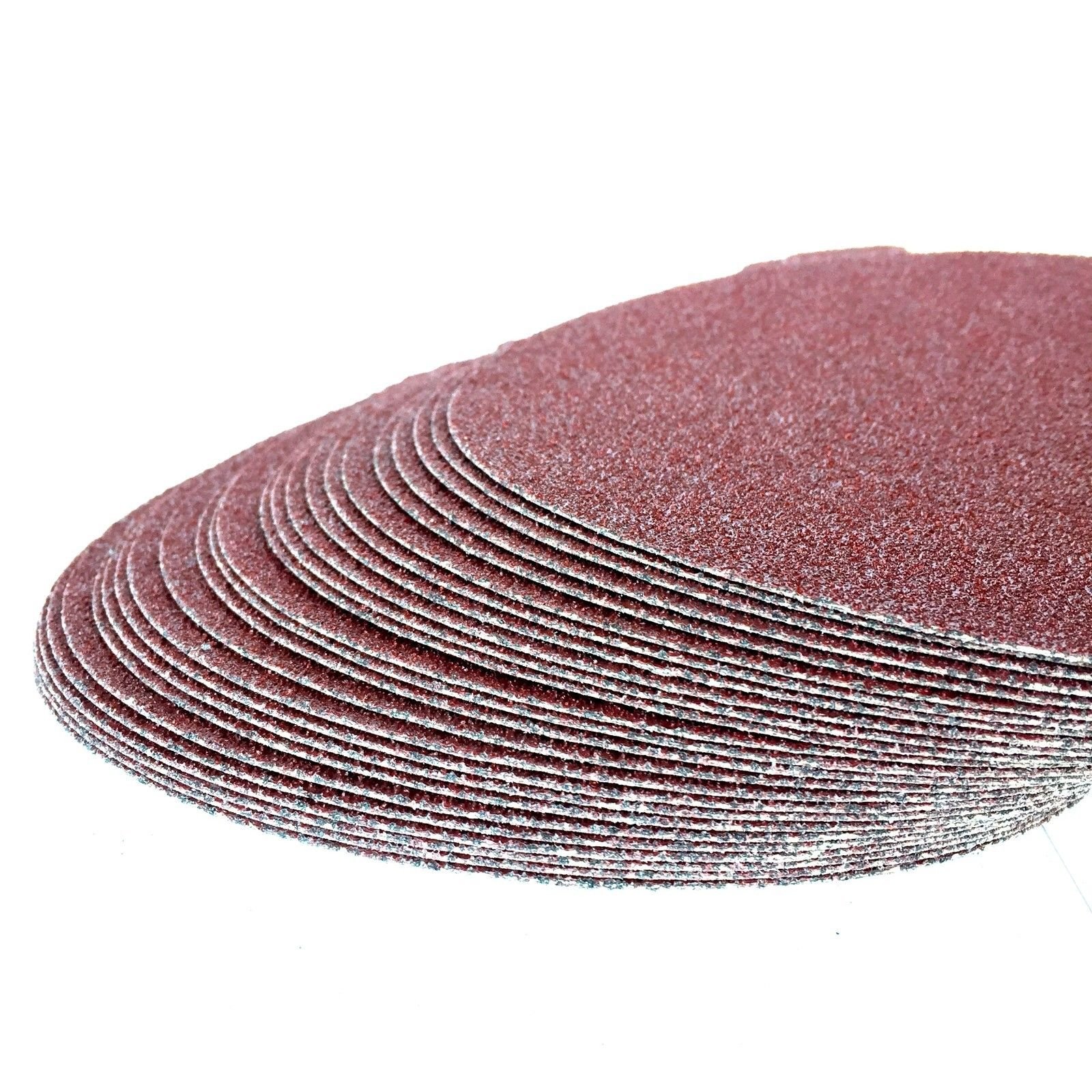 Premium 8 Inch PSA Sanding Discs - Aluminum Oxide Self Adhesive Sticky Back Sandpaper - 10 Pack, 36 Grit for Wood & Metal Sanding - Perfect for DIY Projects, Furniture Refinishing & Automotive Surface Prep