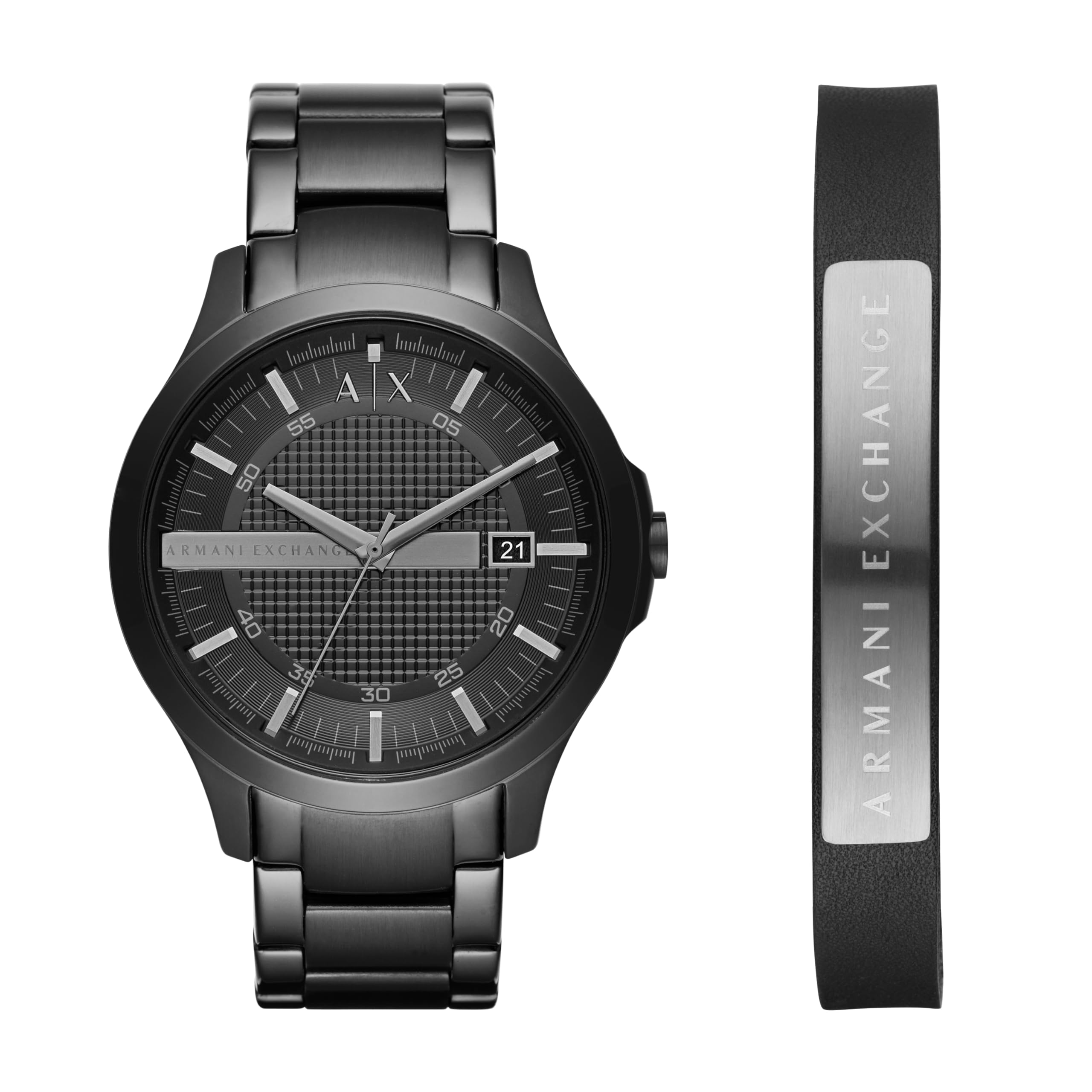 AX Armani Exchange Men's Chronograph Watch - Stainless Steel, Silicone or Leather Strap Options | Water Resistant, Date Display | Perfect for Business, Casual Wear & Gift Giving