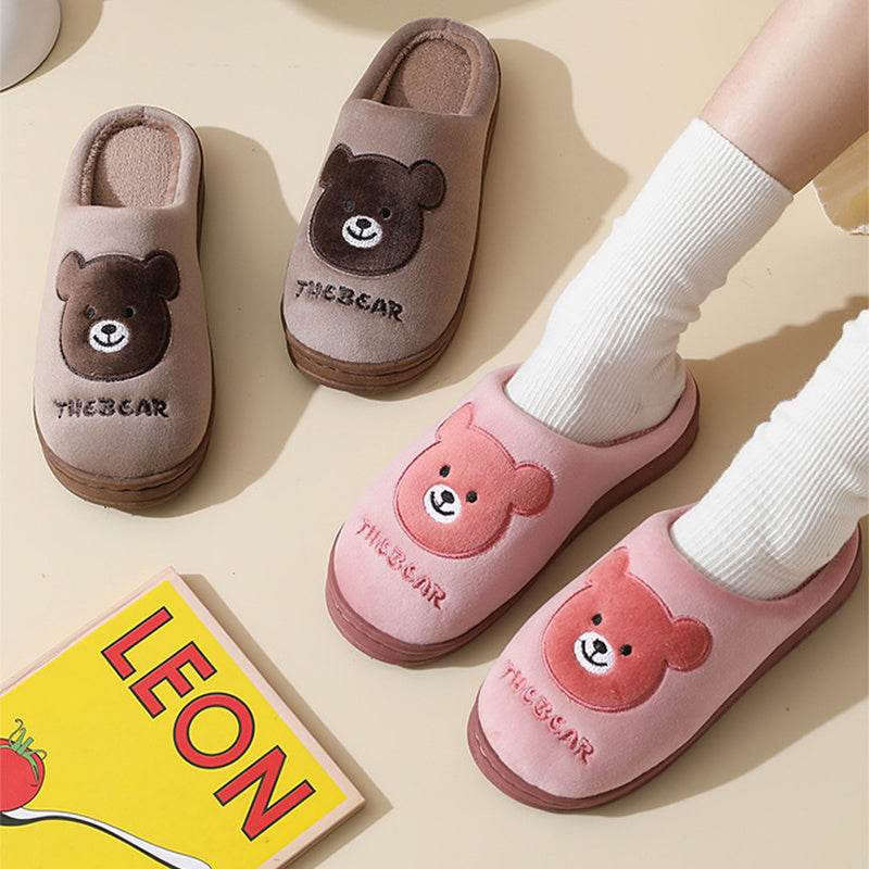 SnugglePaws: Cute Kawaii Teddy Bear Slippers for Women & Girls - Cozy Home & Lounge Wear for Indoor Comfort