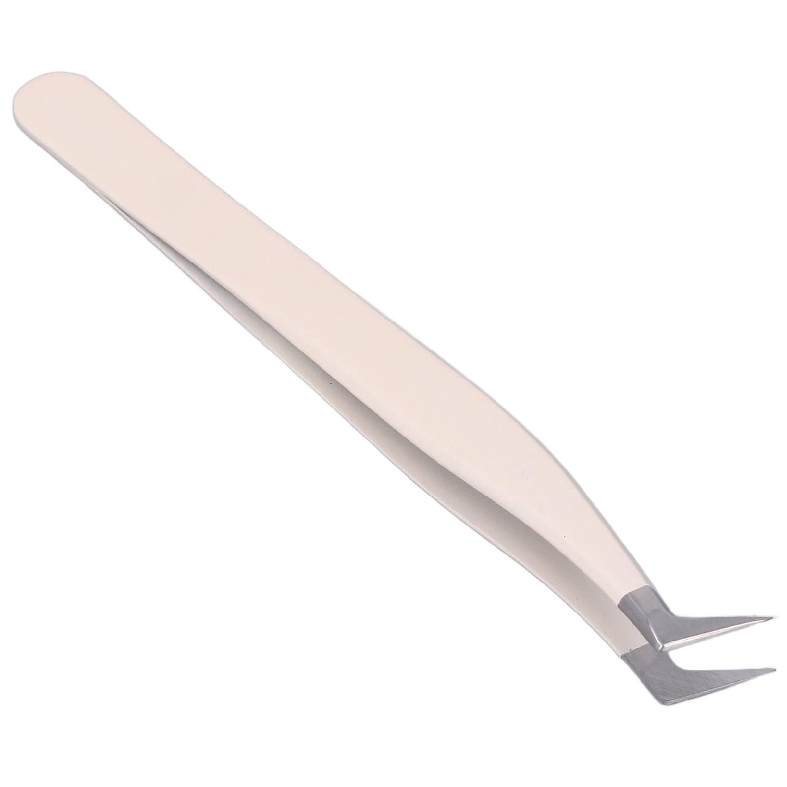 Premium False Eyelash Tweezers - 7-Shape Curved Tip Stainless Steel Eyelash Extension Tool with Fine Tip for Volume Lashes | Lightweight Makeup Tweezers for Professional & Home Use | Perfect for Salon, DIY Lash Extensions & Beauty Enthusiasts