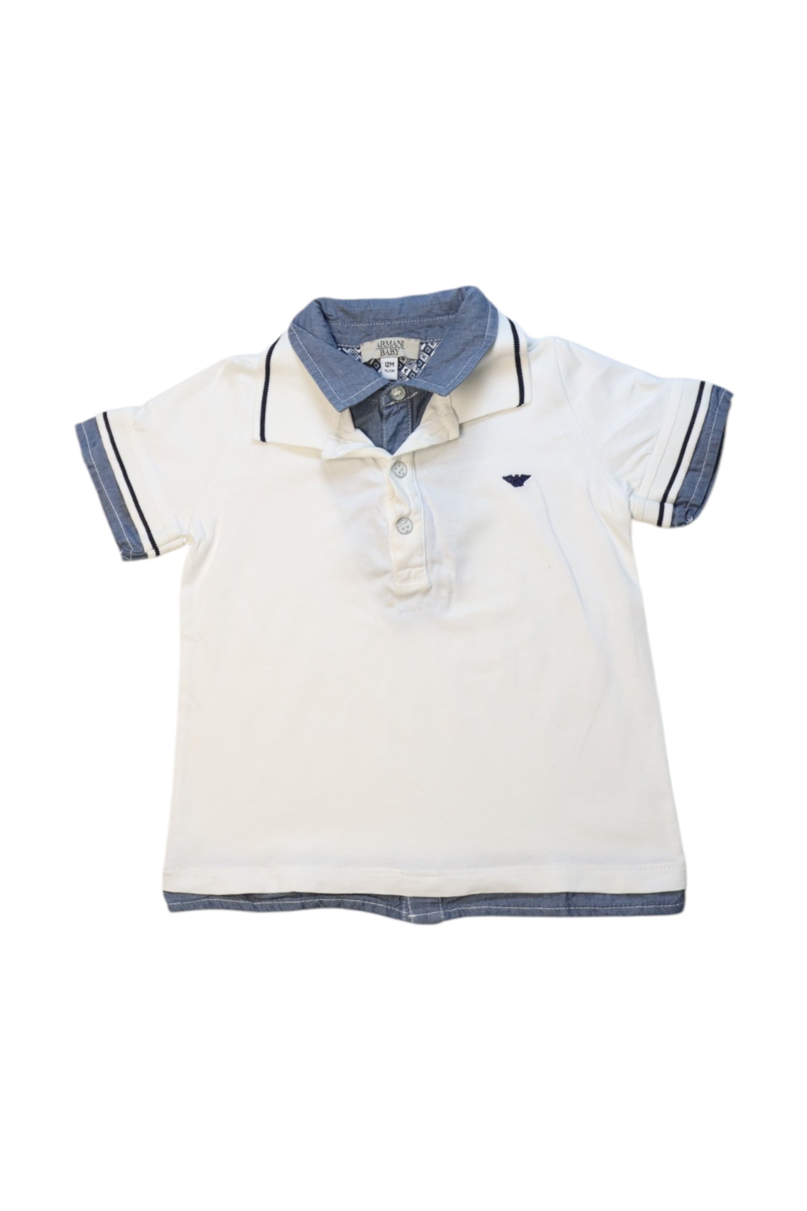 Armani Baby Polo Shirt for Boys & Girls 6-12 Months - Soft Cotton Short Sleeve Shirt for Infants - Perfect for Casual Outings, Family Photos & Special Occasions
