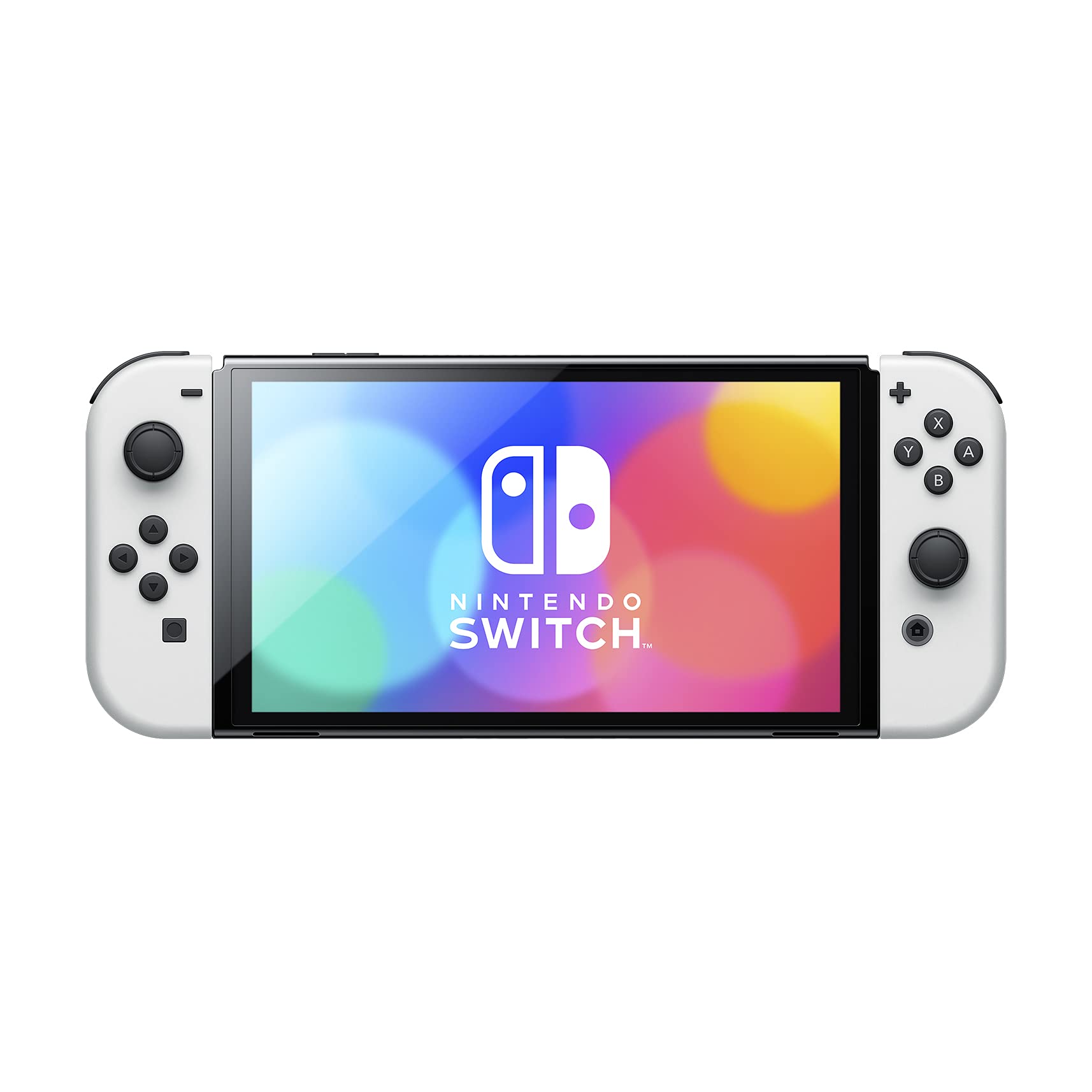 Refurbished Nintendo Switch OLED Model with White Joy-Con Controllers - Portable Gaming Console for Travel, Home Entertainment & Multiplayer Fun