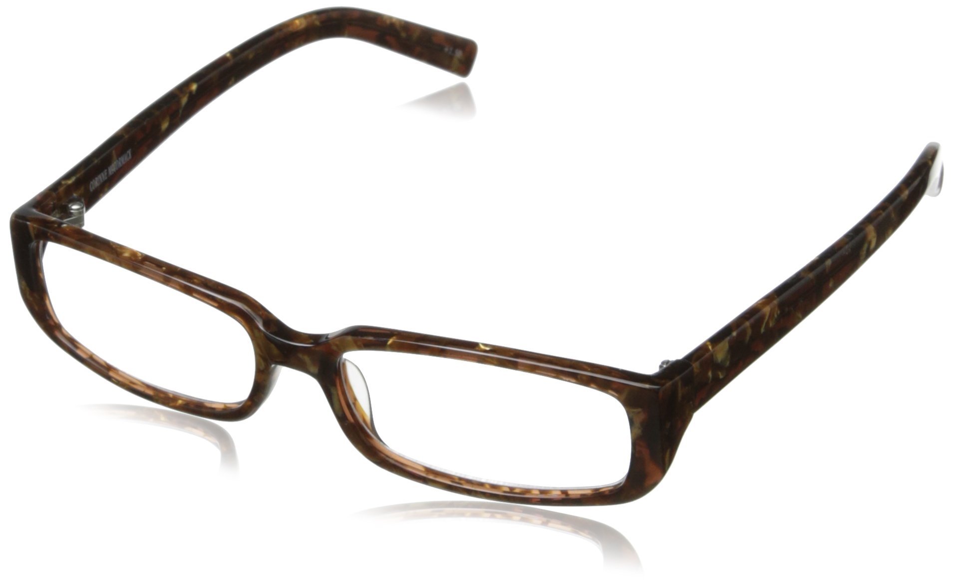 Corinne McCormack Women's Sherry Rectangular Reading Glasses +1.50 to +4.00 Strength | Lightweight Metal Frame | Blue Light Blocking for Computer Use | Perfect for Reading, Office Work & Screen Time