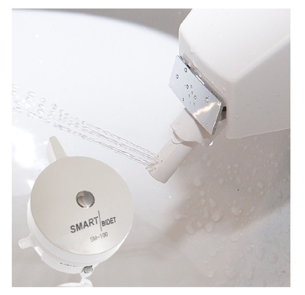Smart Bidet SM-100 - No Electricity Needed, Easy Installation & Cleaning, Water-Saving Toilet Attachment for Any Standard Toilet | Perfect for Eco-Friendly Homes, Small Bathrooms & Cost-Conscious Families