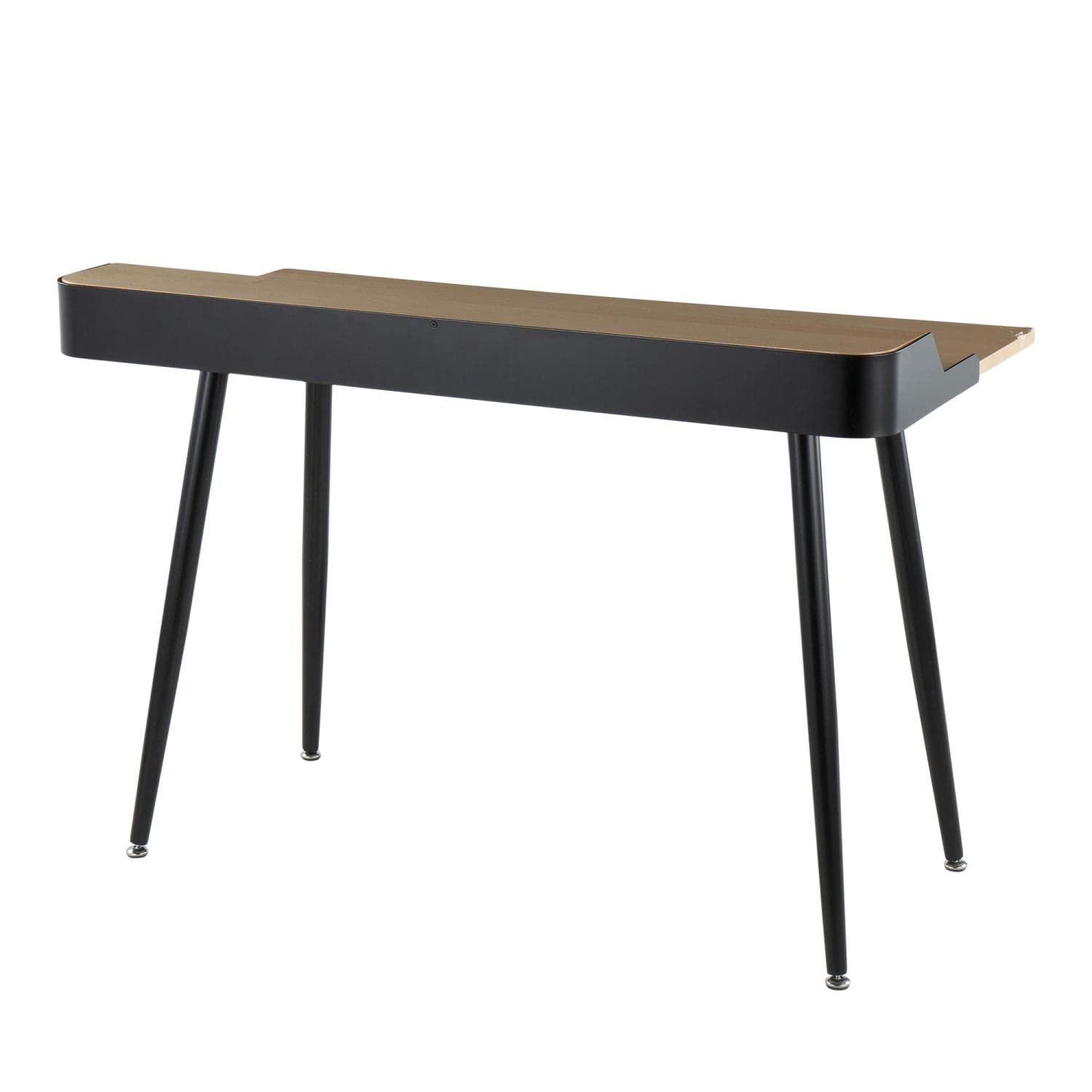 LumiSource Harvey Mid Century Modern Desk - Home Office & Computer Desk with Drawers, Small Writing Desk for Bedroom, Gaming & Study - Perfect for Small Spaces & Modern Workspaces